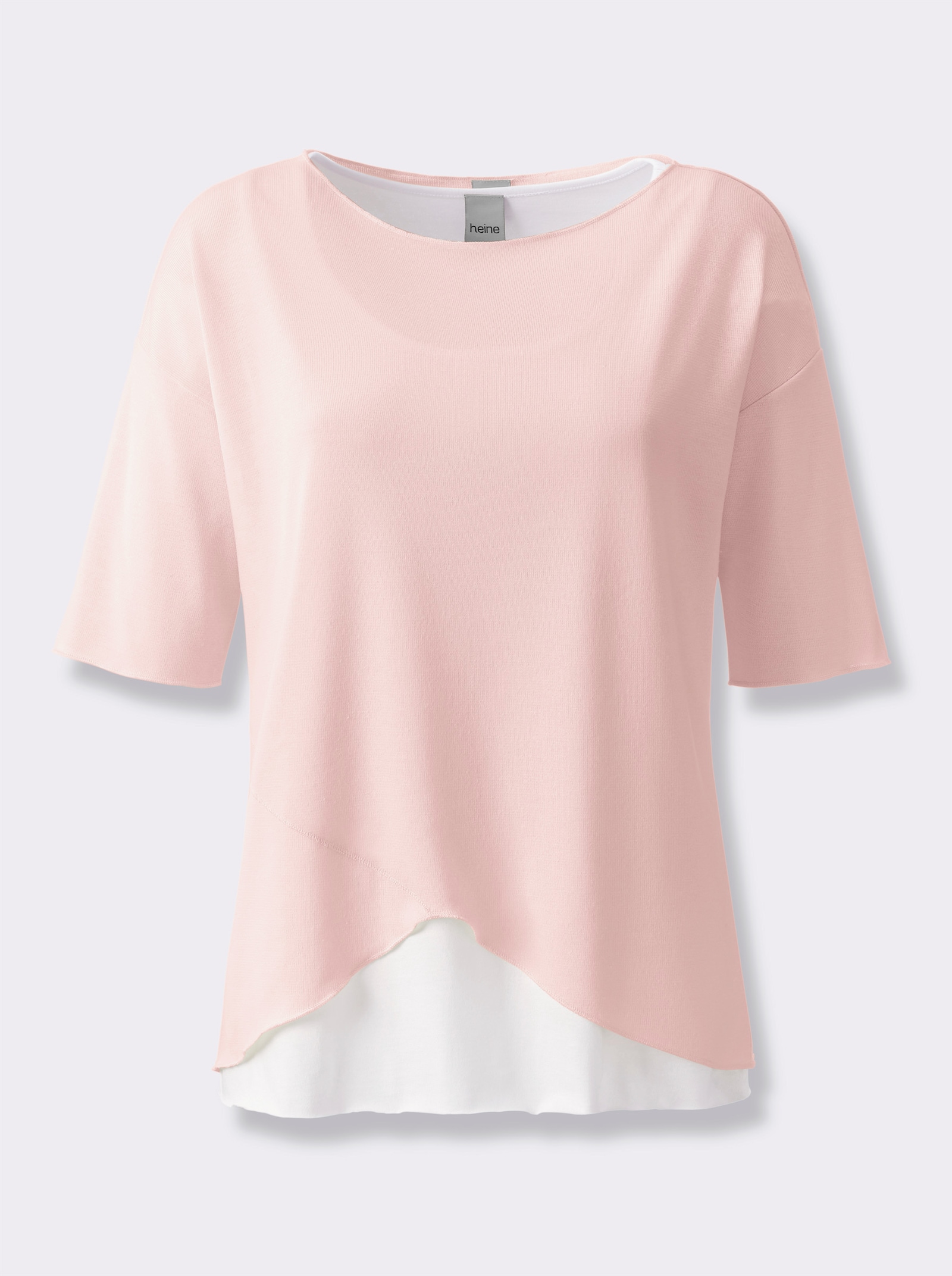 heine 2-in-1-Shirt im Oversize-Schnitt - hellrosé