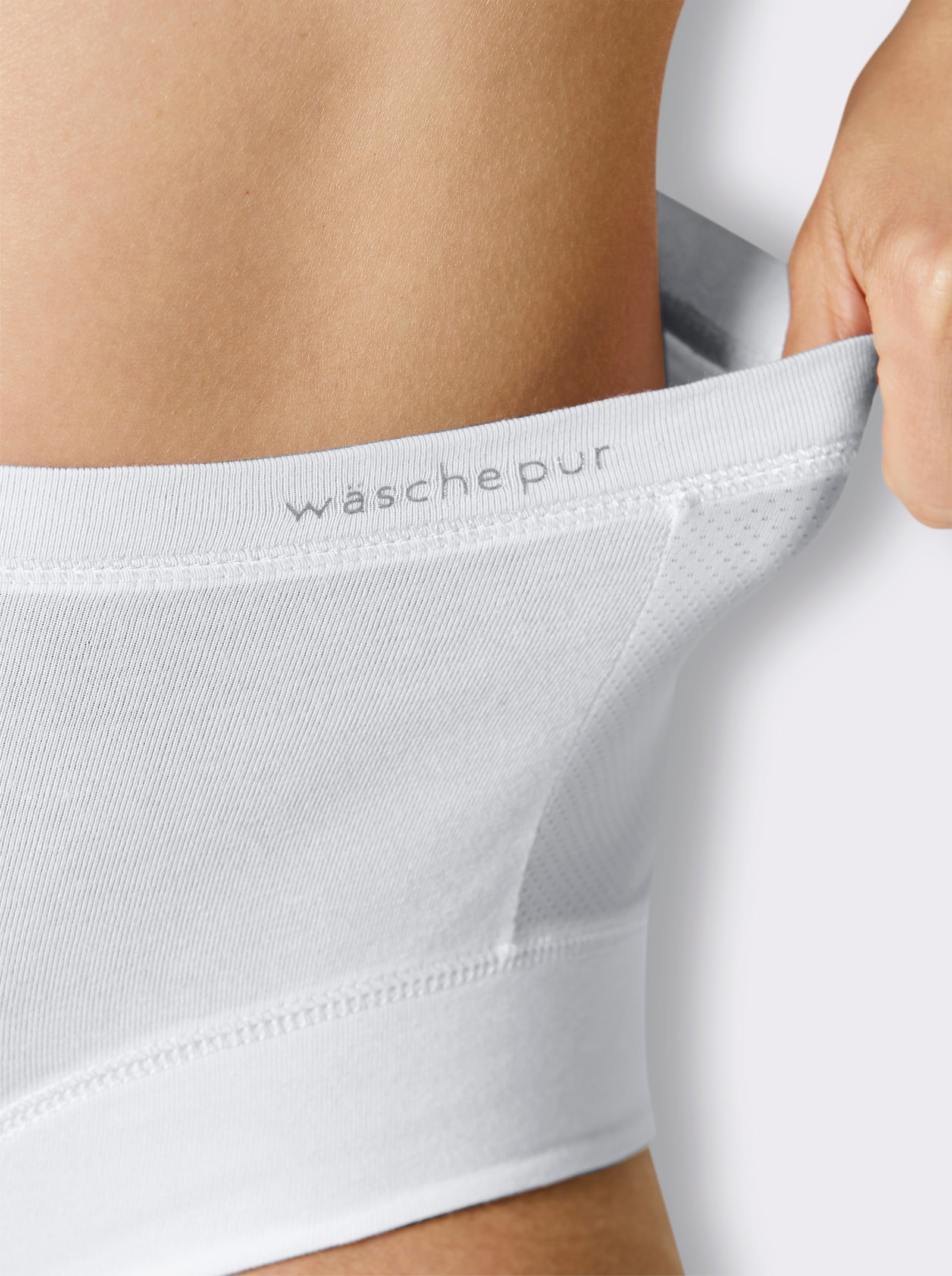 wäschepur Taillenslip im 2er-Pack - weiß