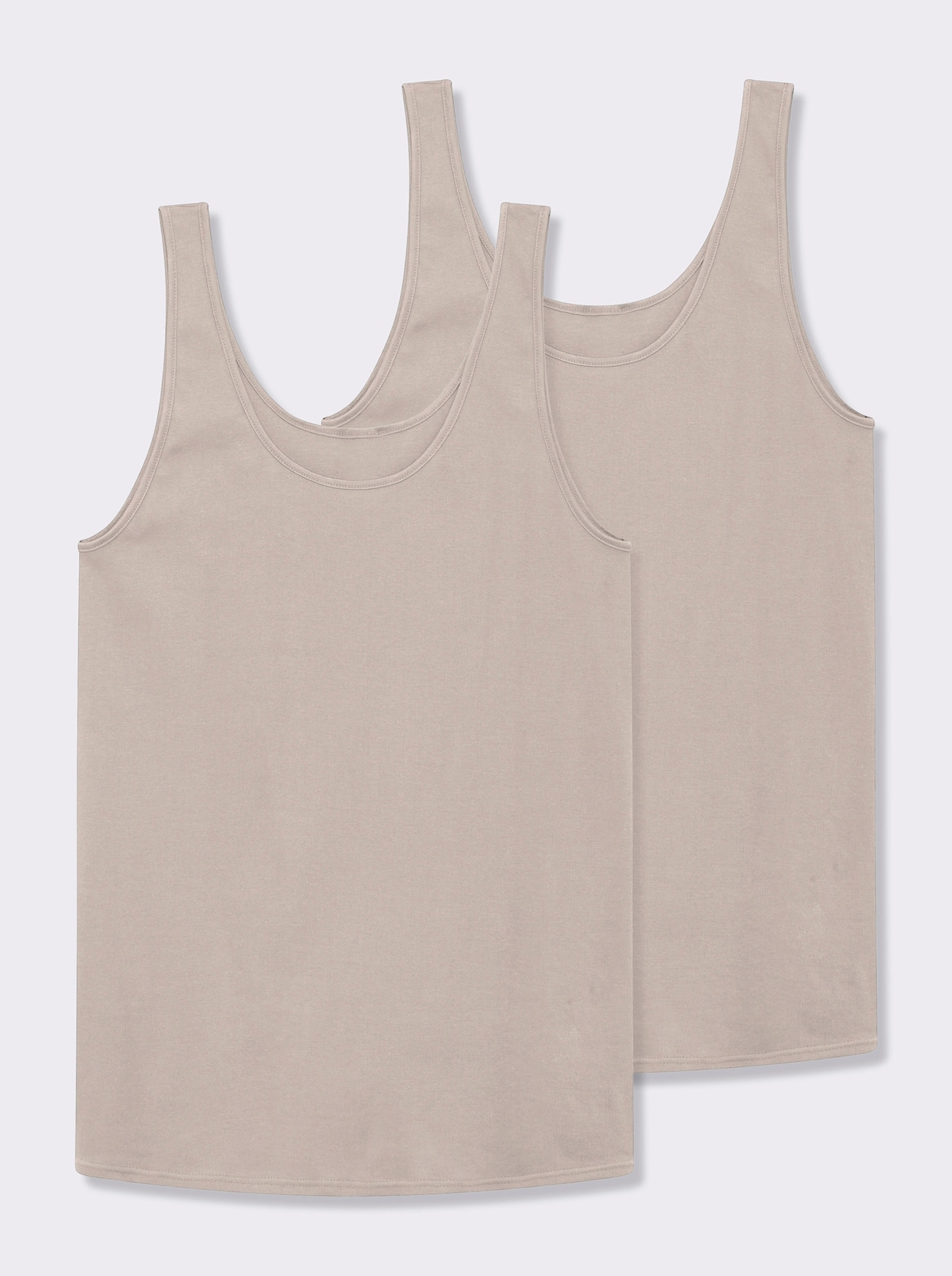 Nina von C. Achselhemd im Doppelpack - sand