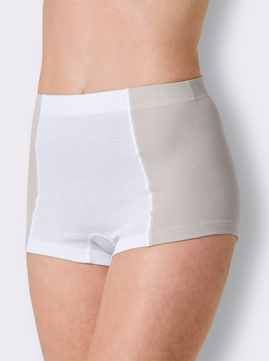 wäschepur Panty - weiß-hellgrau