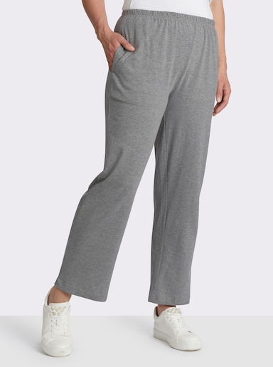 Freizeithose - grau-meliert