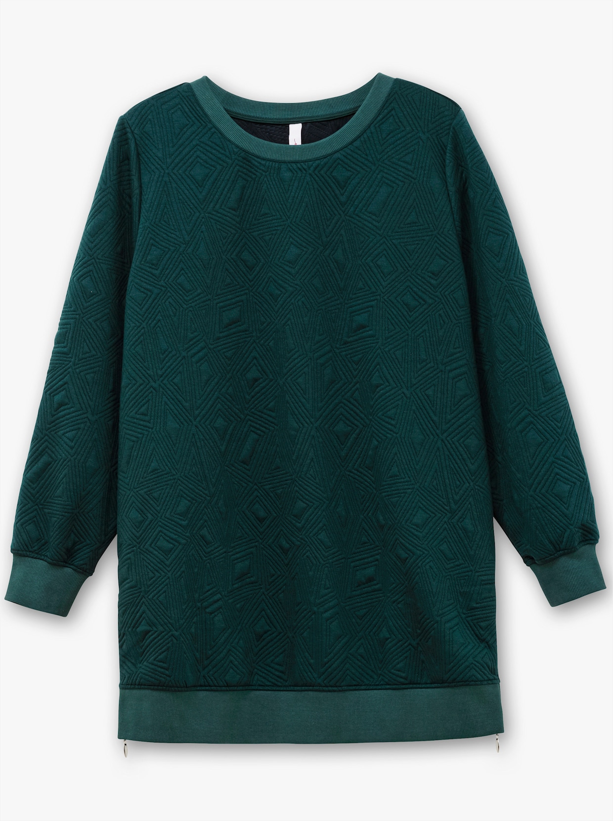 sheego Longsweatshirt - tiefgrün