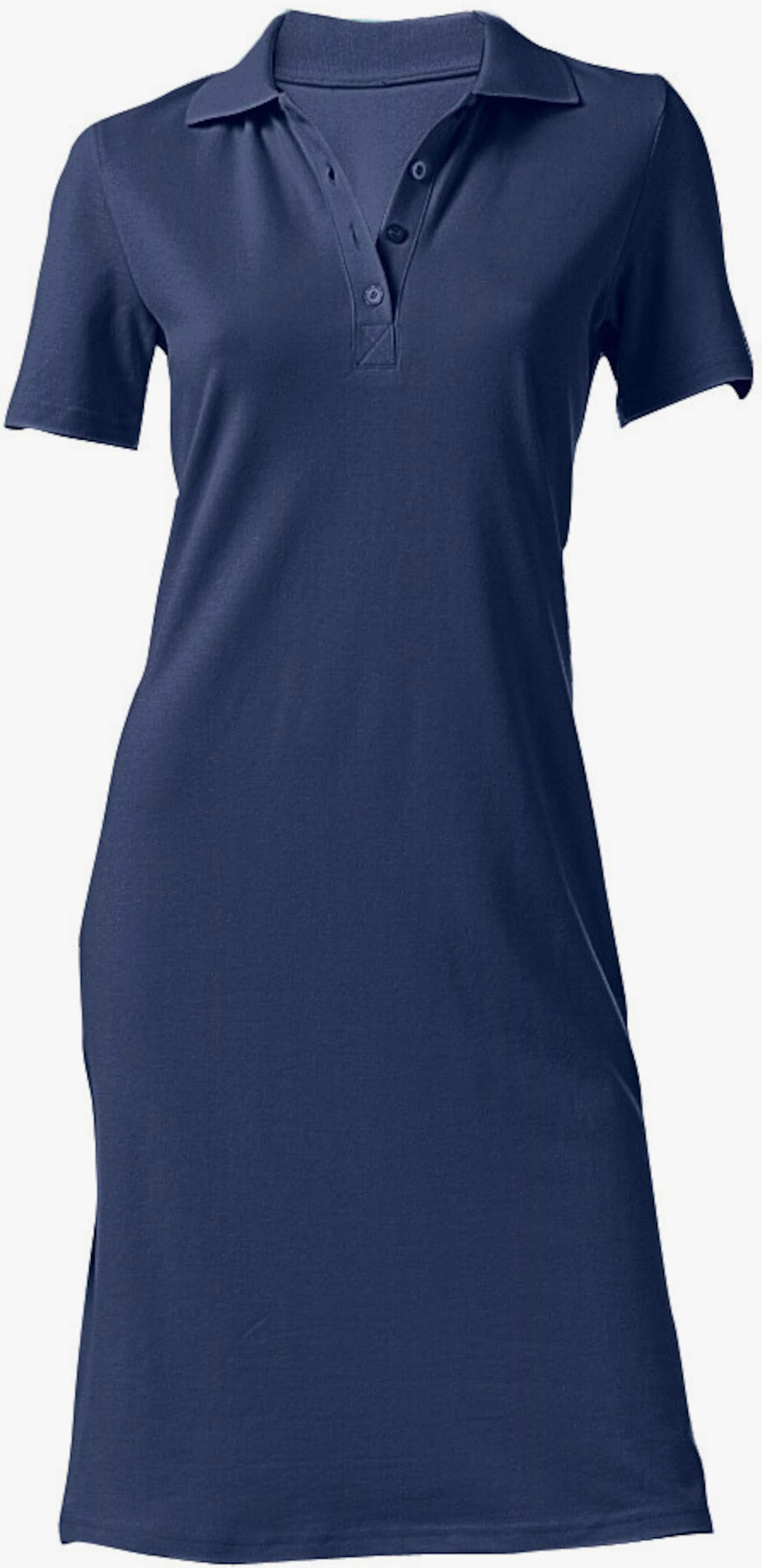 heine Polokleid in Pikee-Qualität - marine
