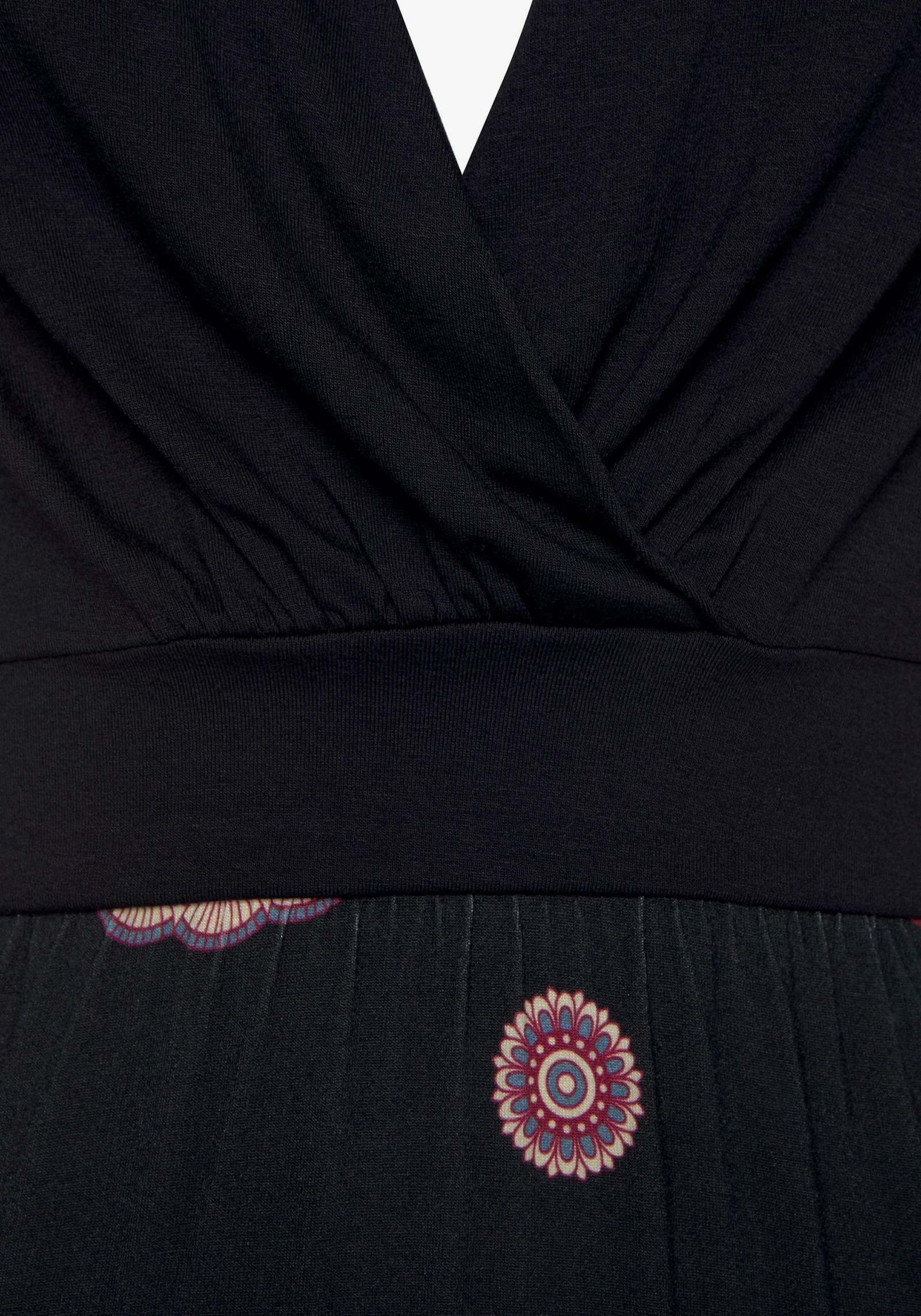 Beachtime Sommerkleid - schwarz-bedruckt