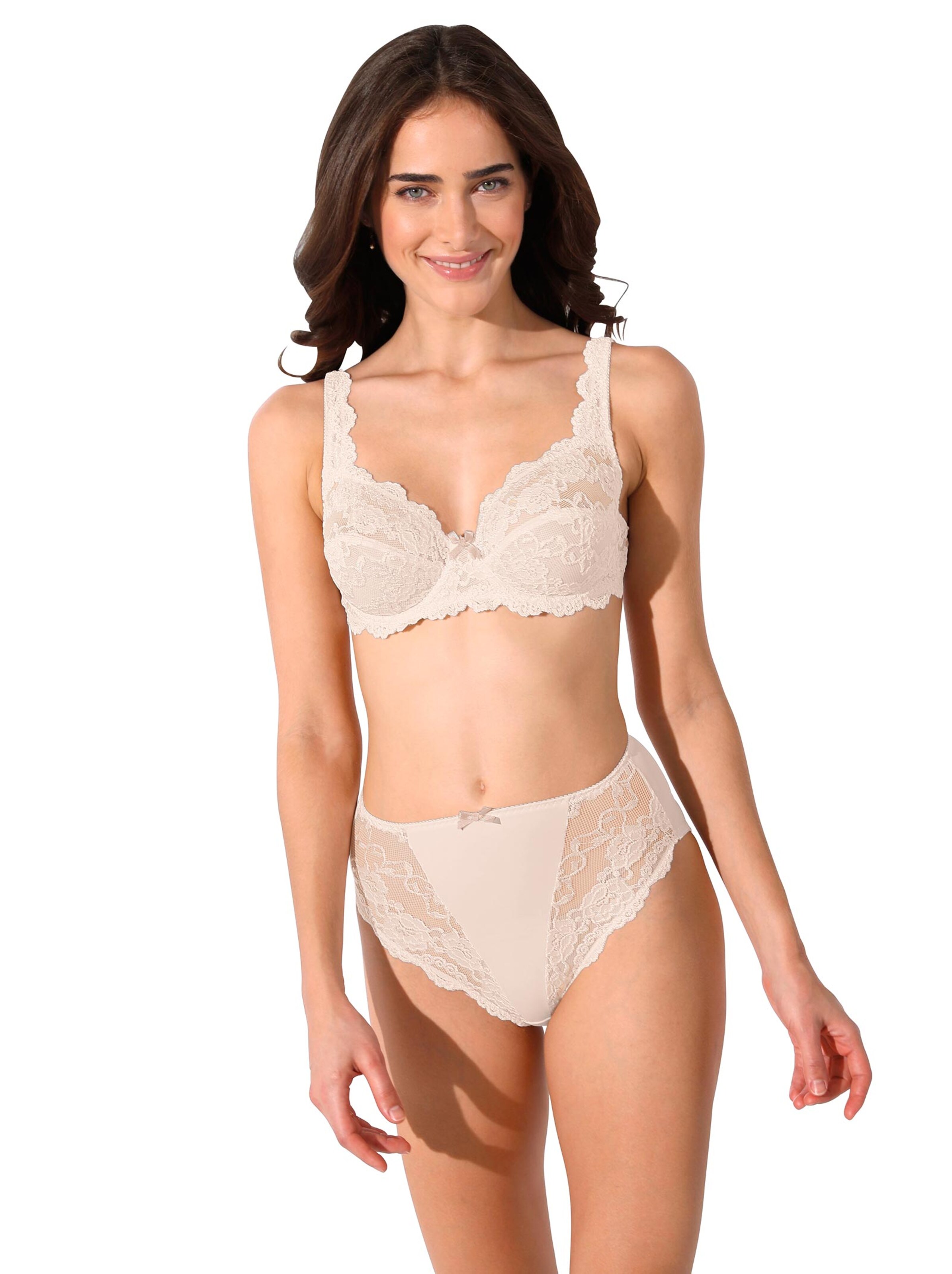 Sassa Bügel-BH - weiß + puder