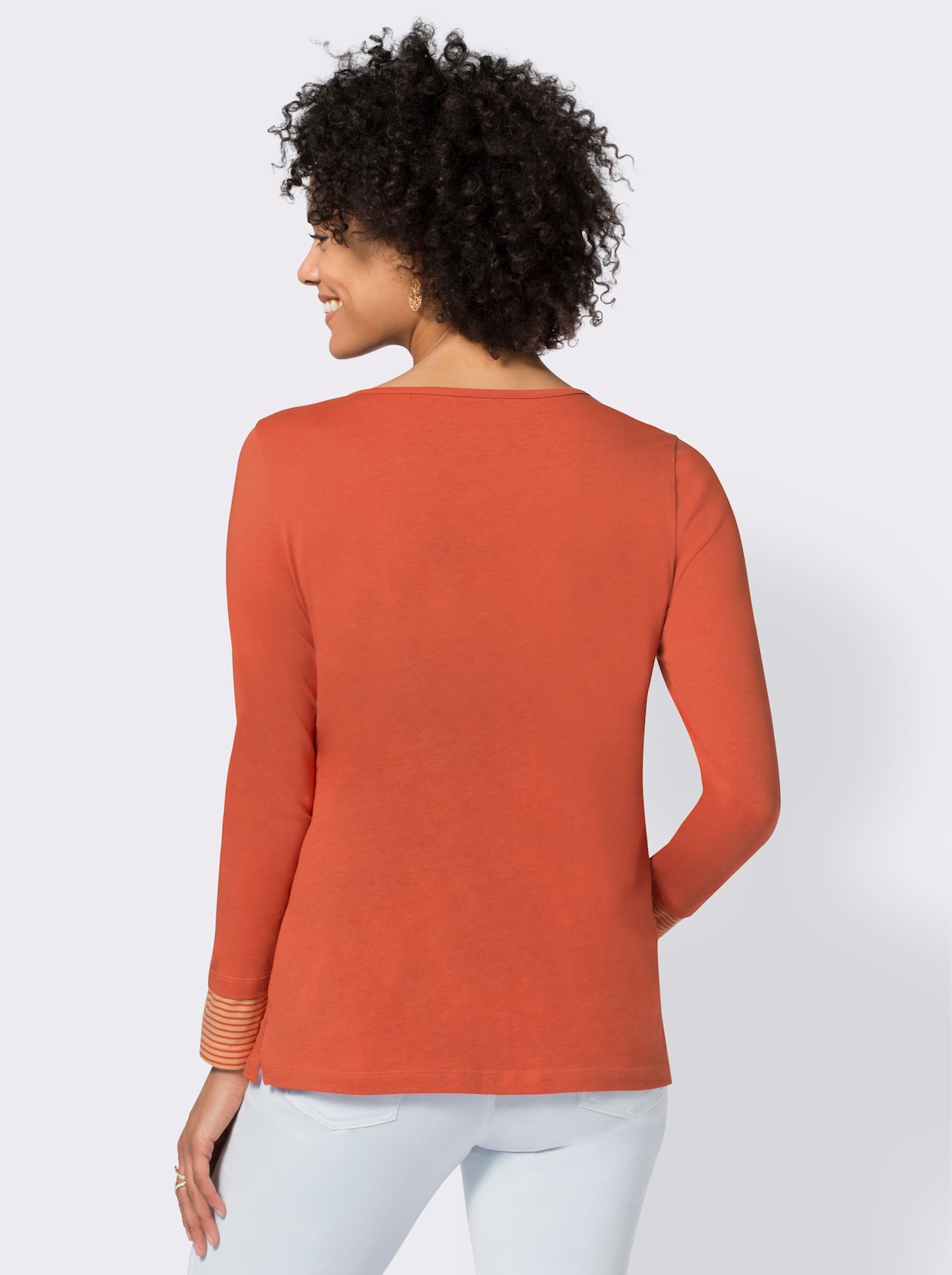 Shirt met lange mouwen - terracotta