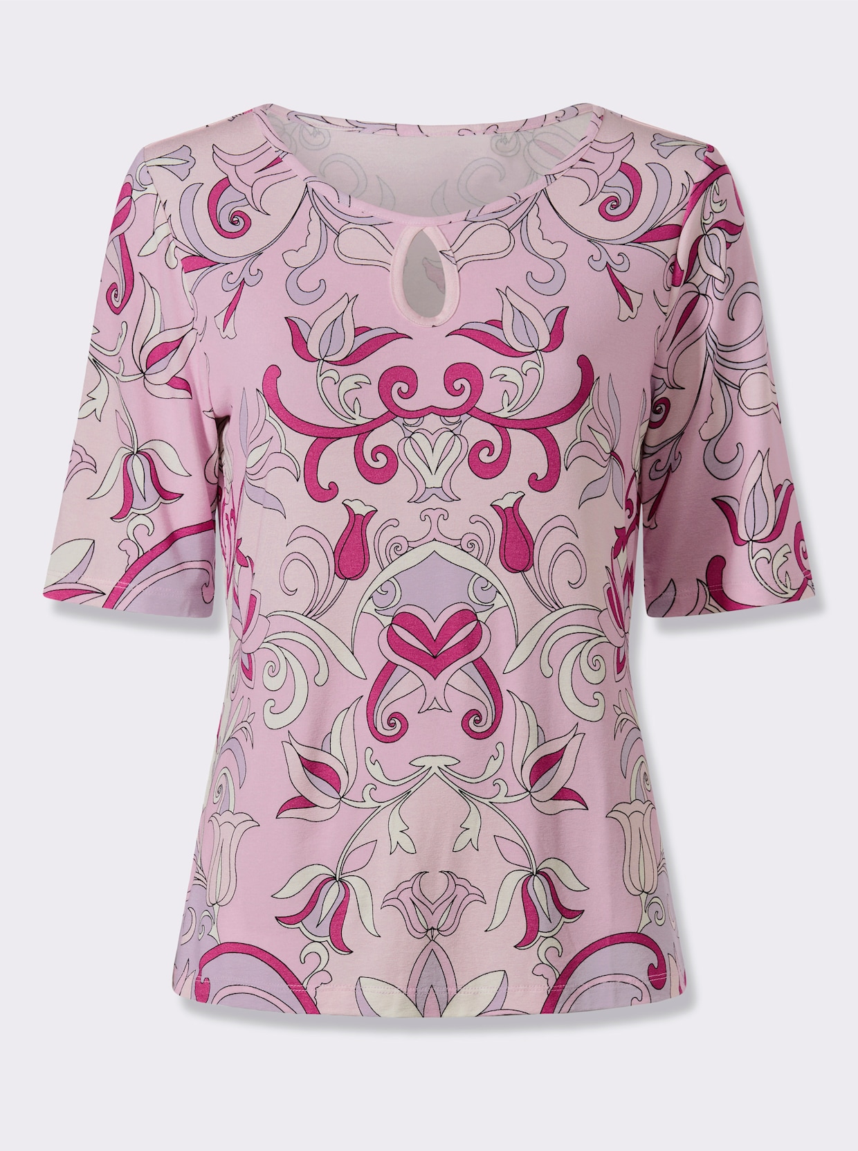 heine T-shirt à manches courtes - rose-rose clair imprimé