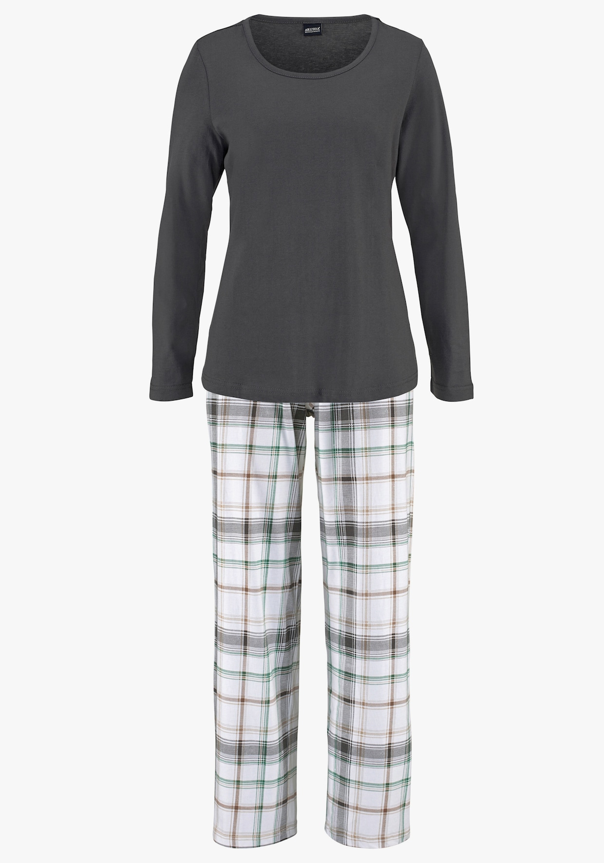 Arizona Pyjama - mauve, grijs