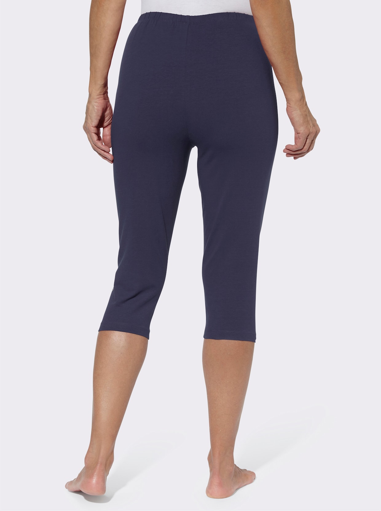 Capri-legging - marine + malve