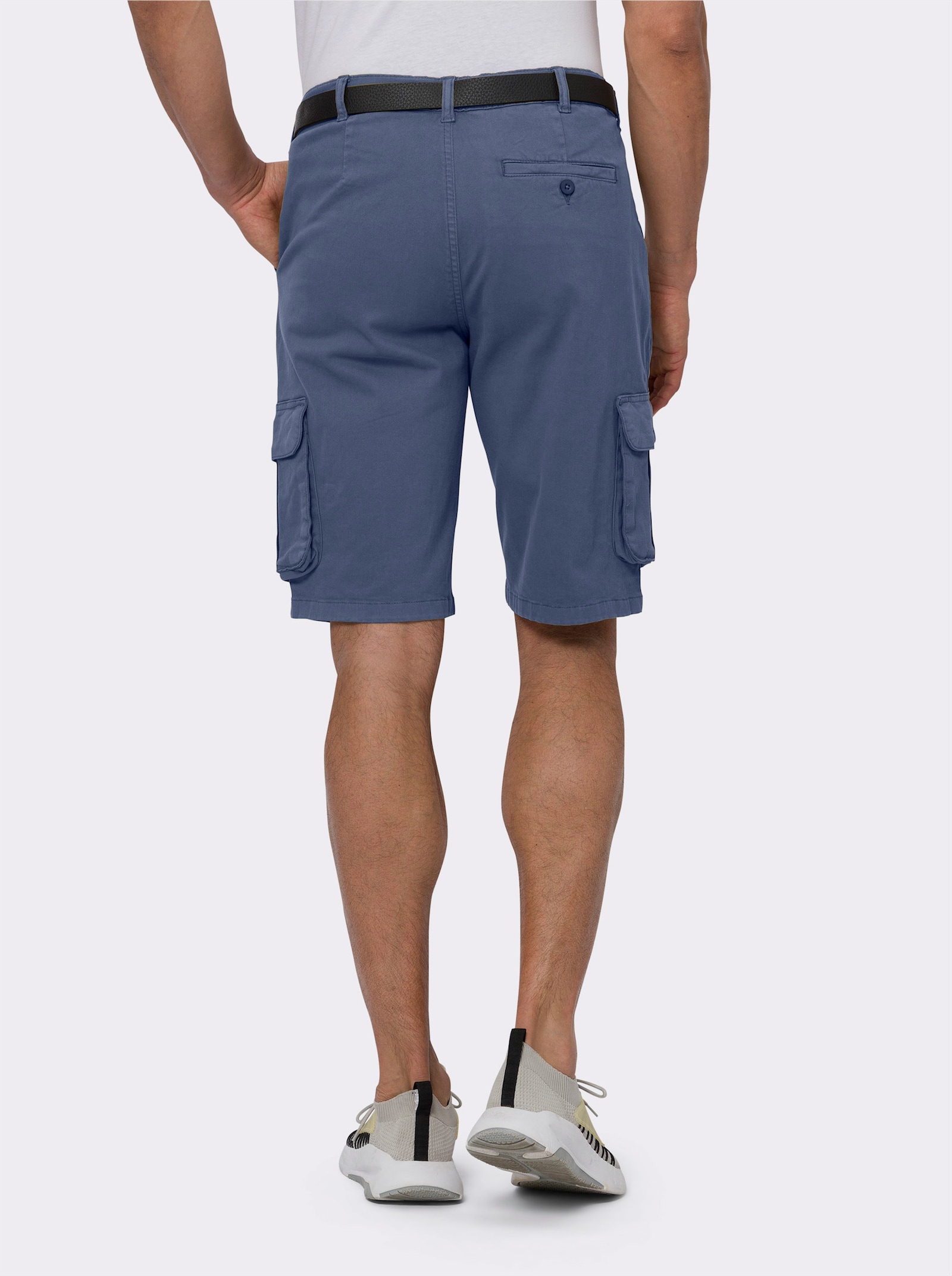 Bermudy, opasok - džínsová modrá