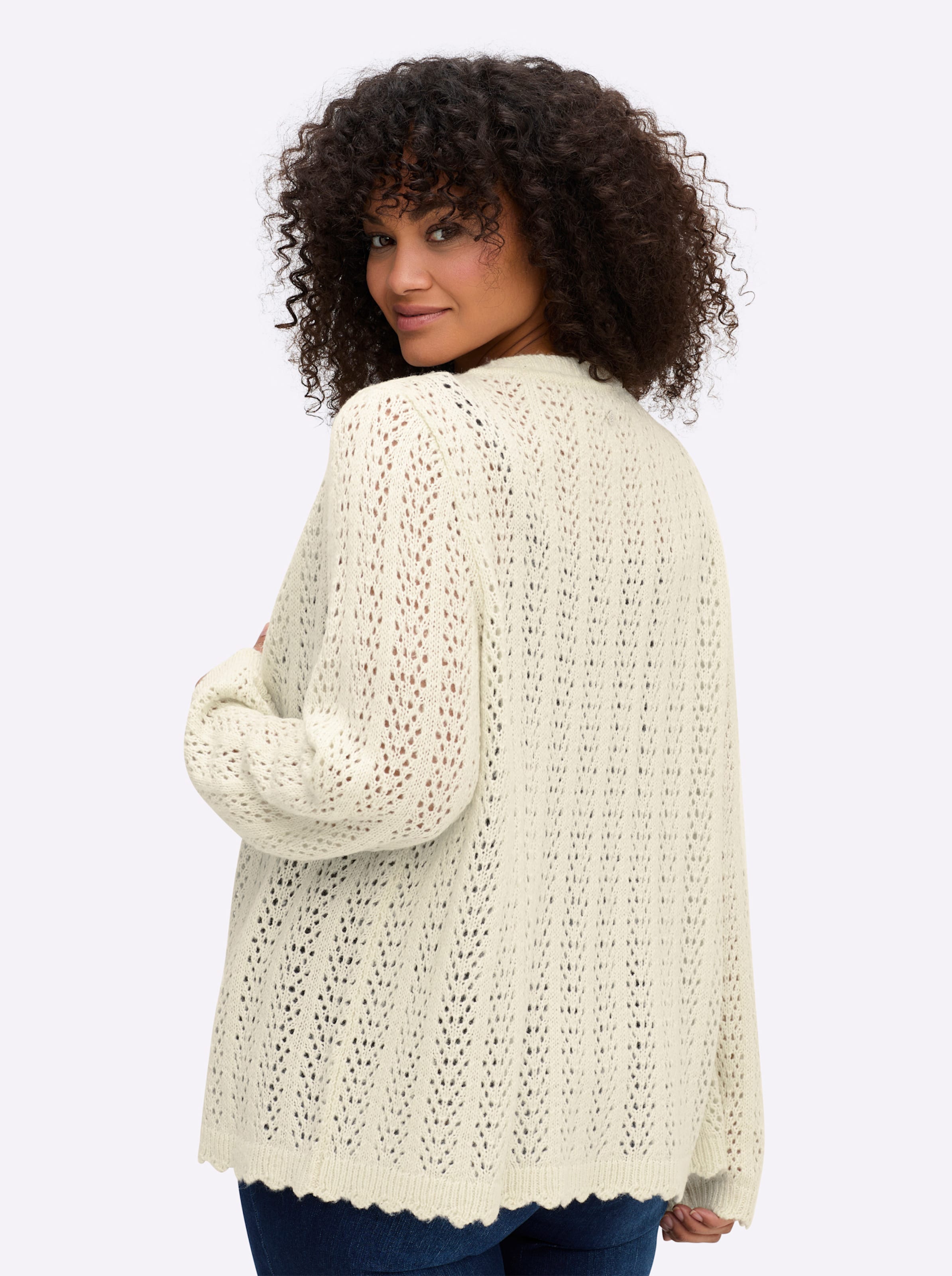 Ajourstrickjacke