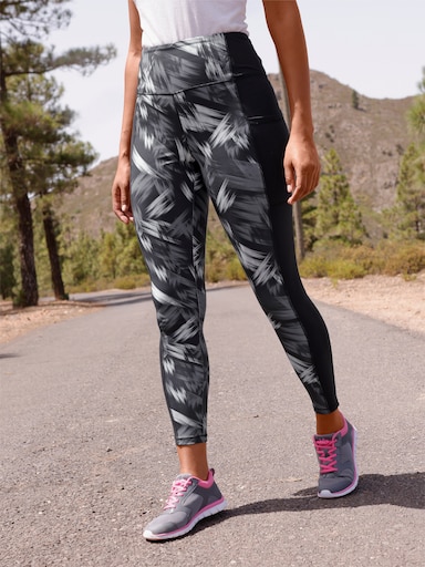 Catamaran Sports Leggings mit Tasche - schwarz-gemustert