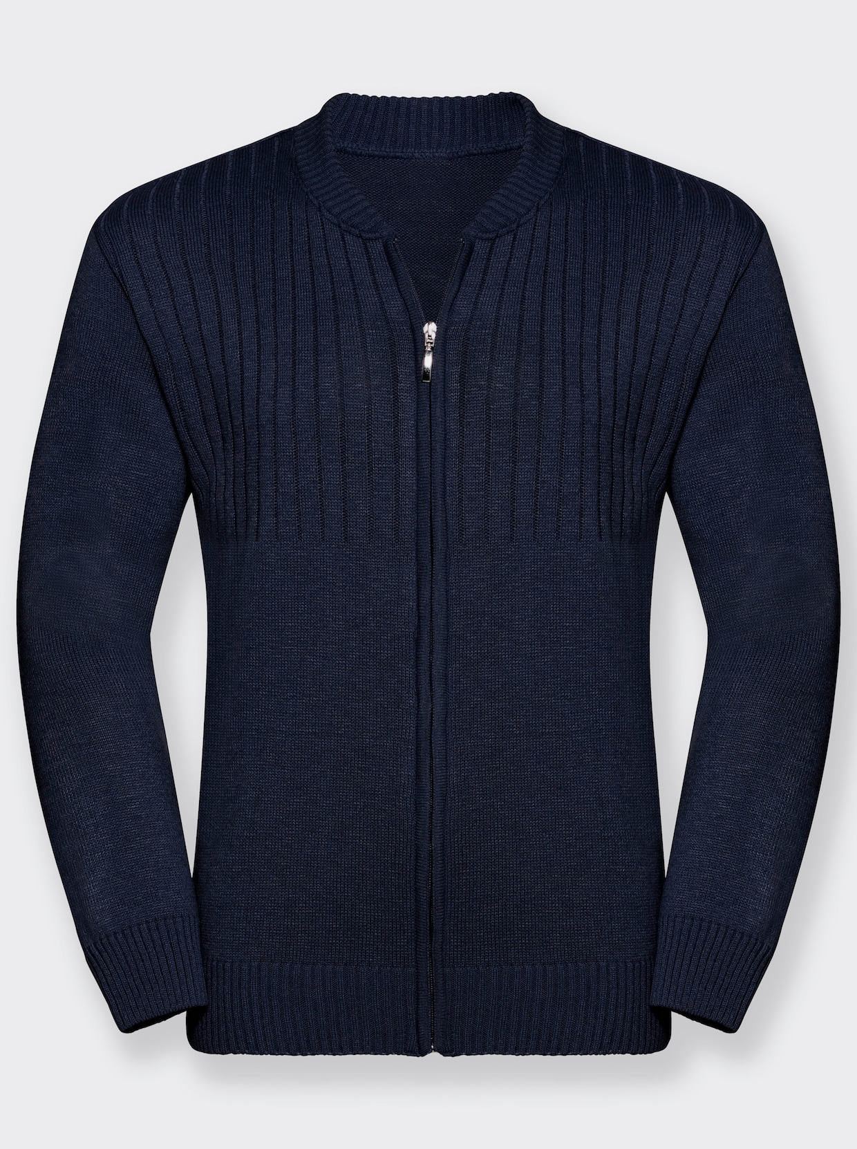 Pletený sveter - námornícka modrá