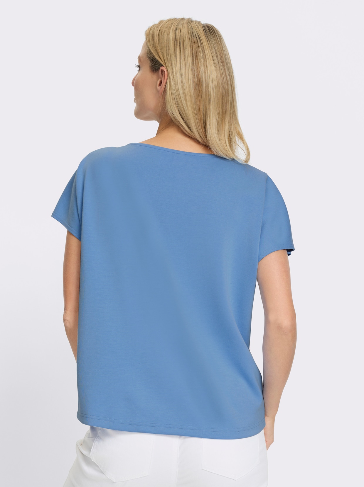 heine Kurzarmshirt - himmelblau-sand