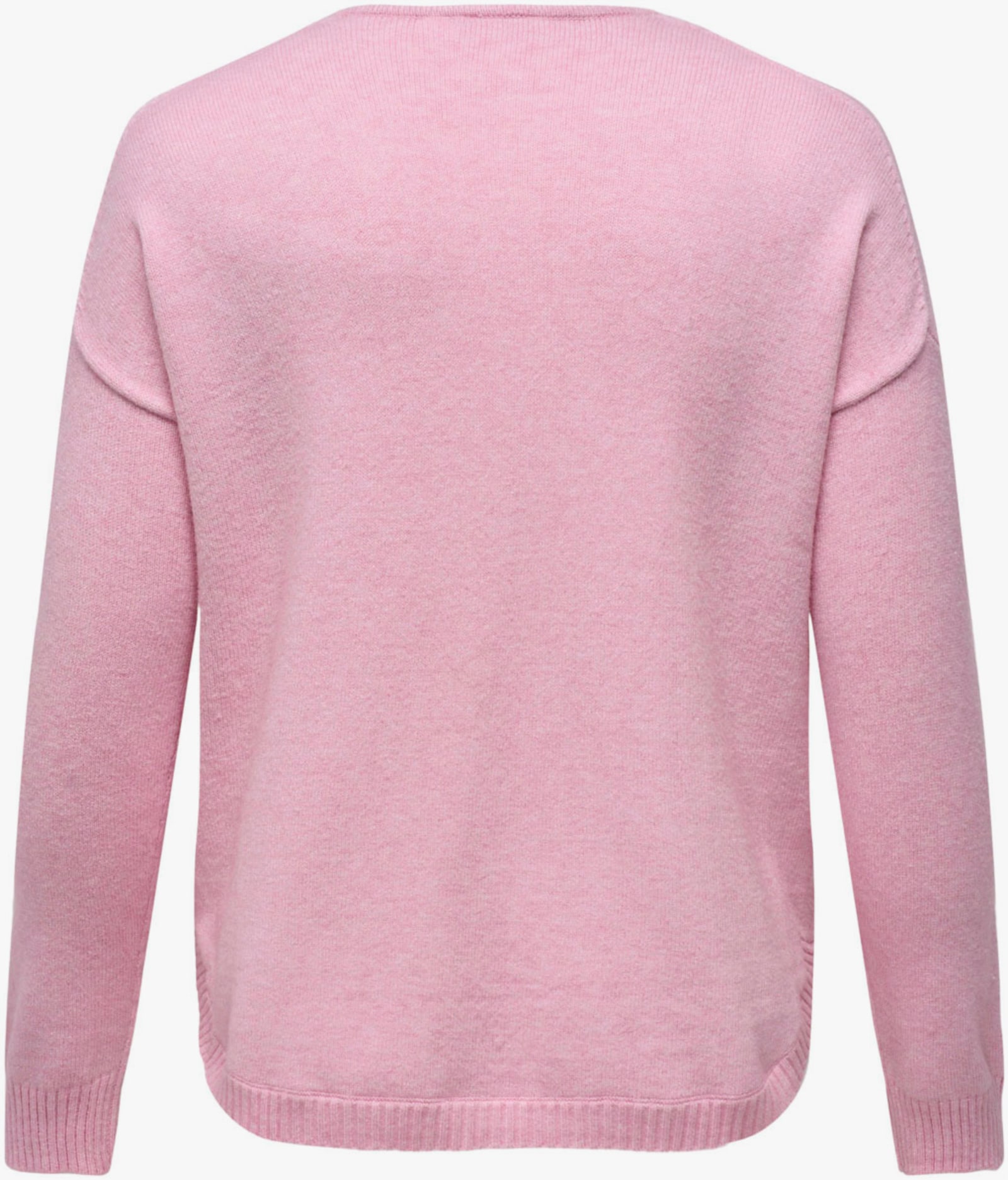 ONLY CARMAKOMA V-Ausschnitt-Pullover - light pink detail:melange