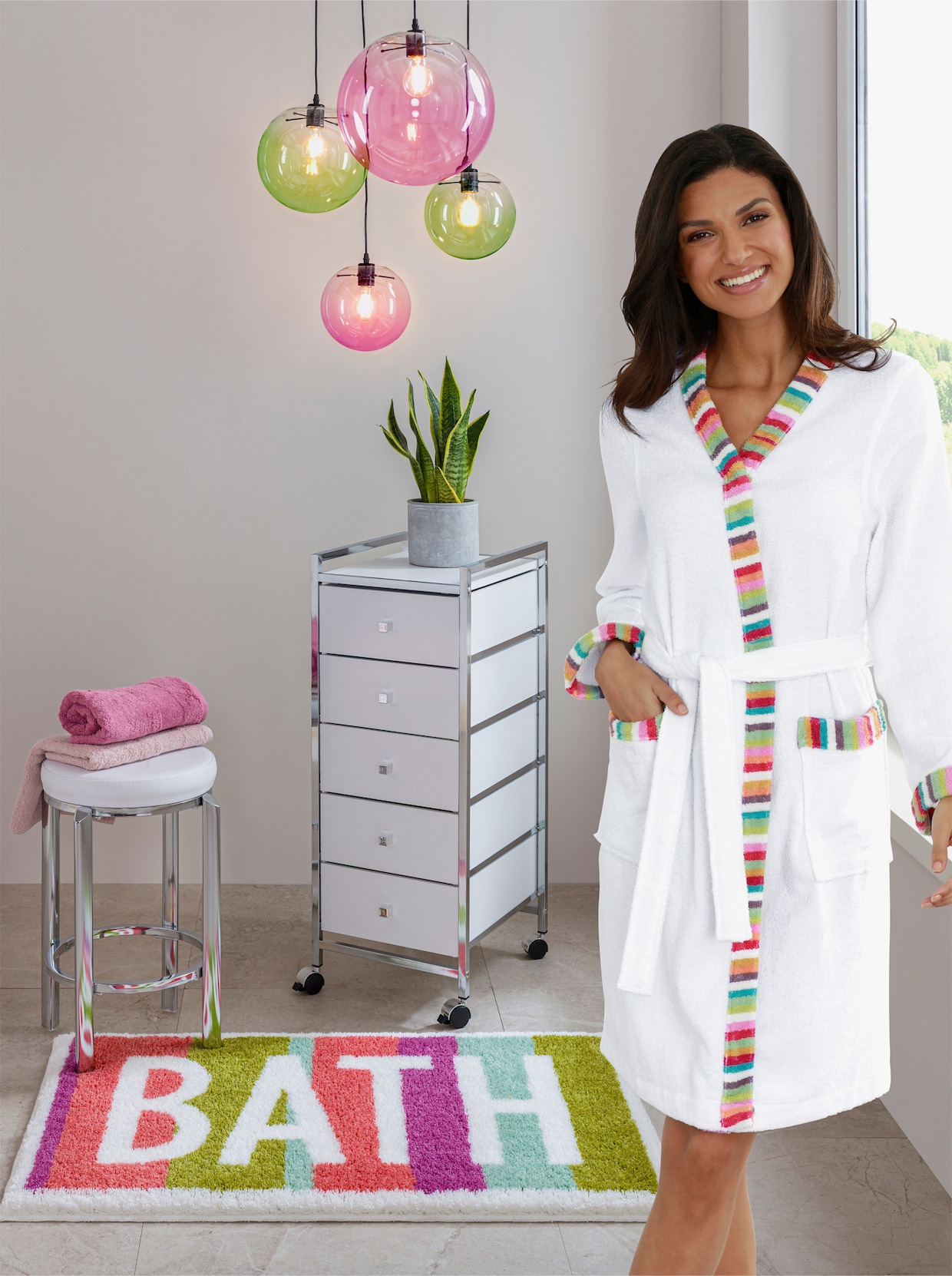 heine home Rollwagen - weiß