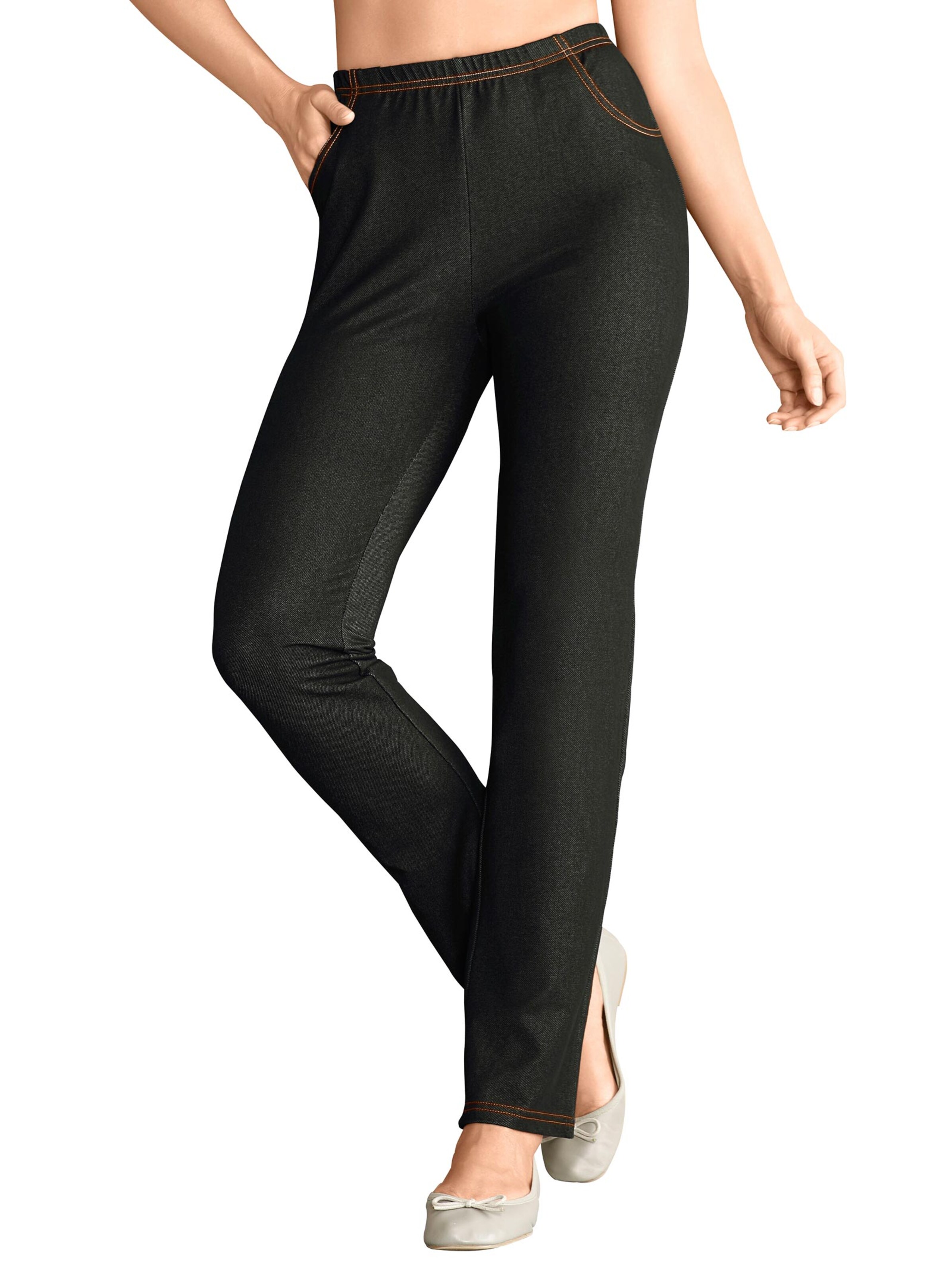 Freizeithose - black-denim