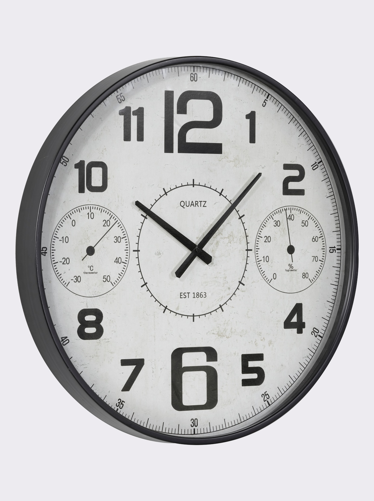 Impressionen Wanduhr - schwarz-weiß