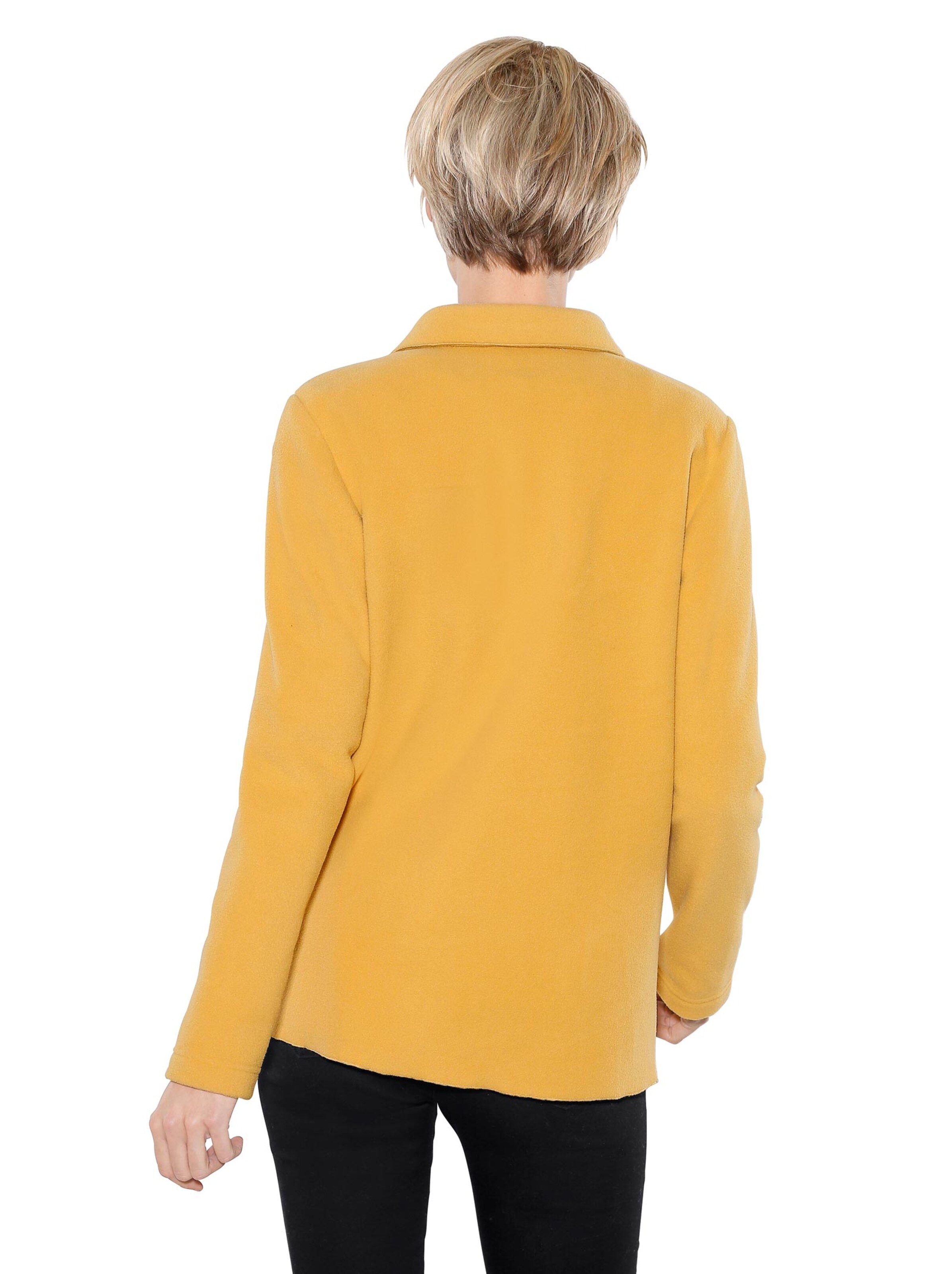 Fleece-Blazer - curry