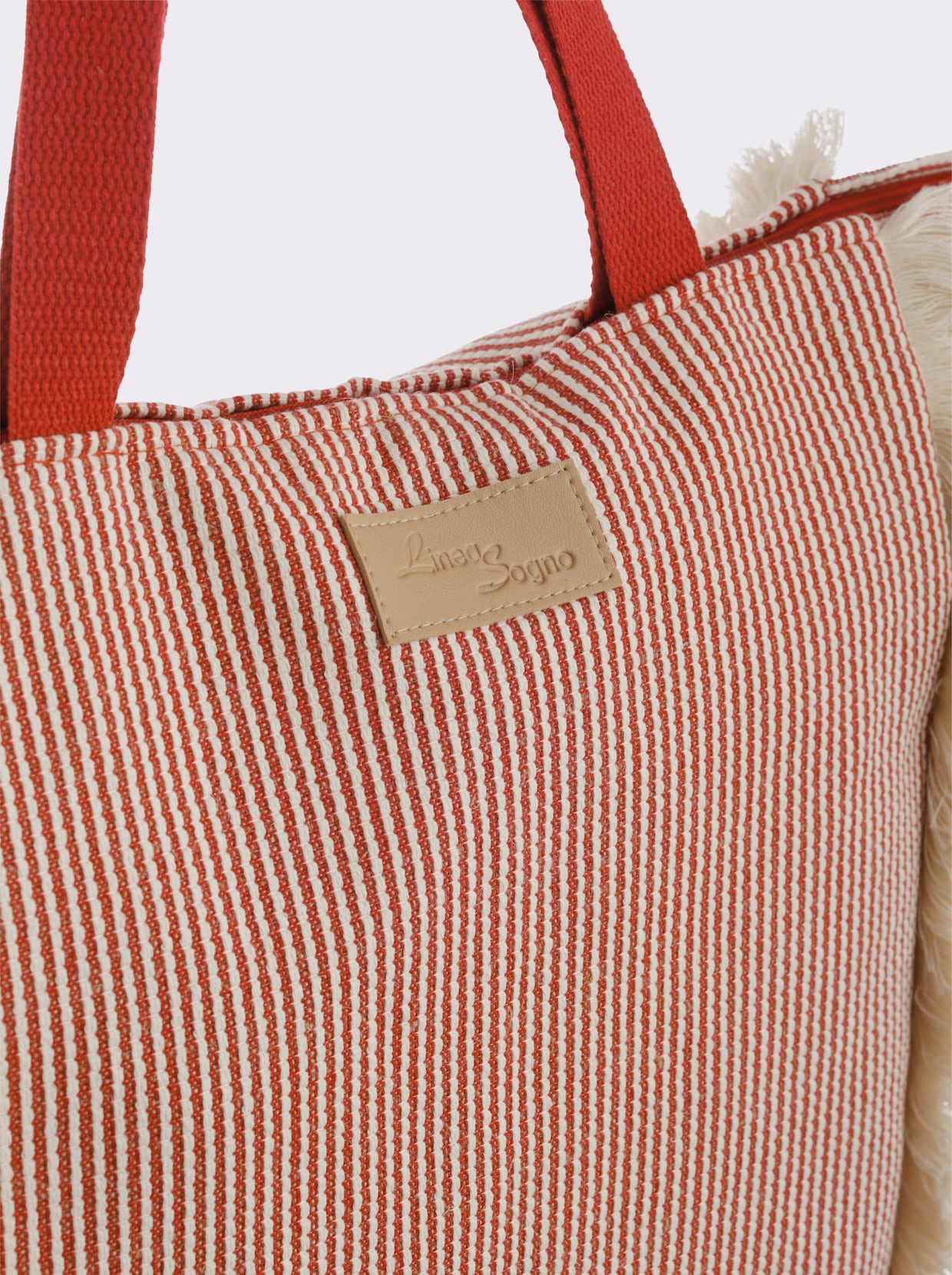 Strandtasche - rot-gestreift