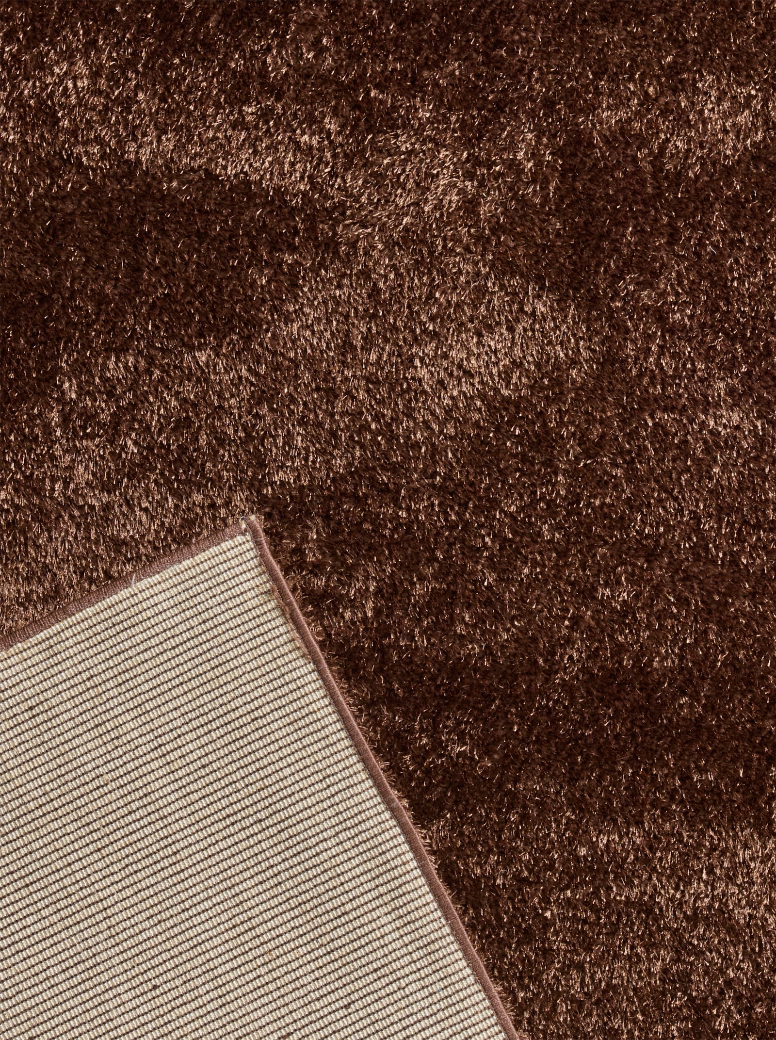 heine home Hochflorteppich - braun