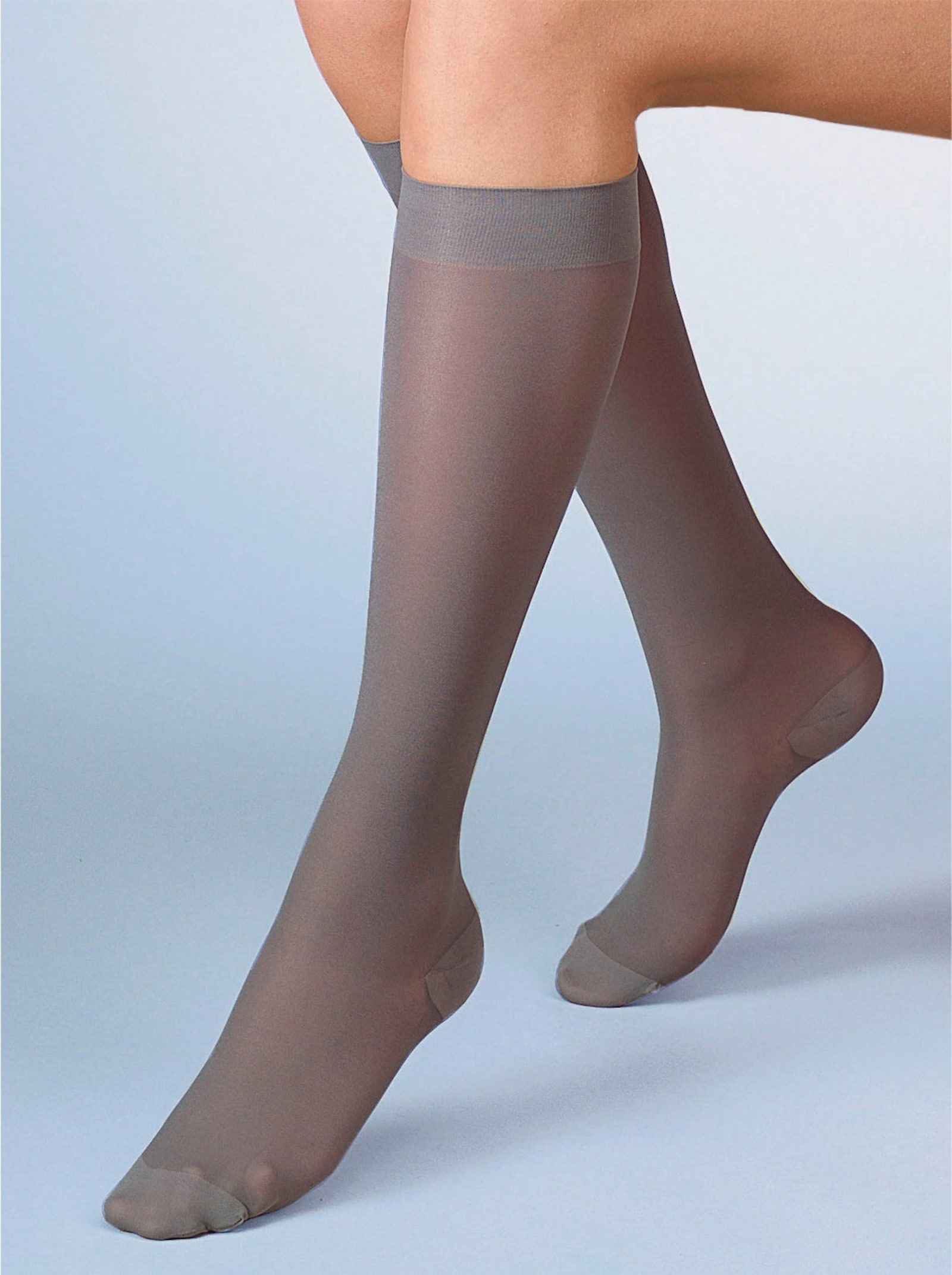 Silca Steunkniekousen - antraciet