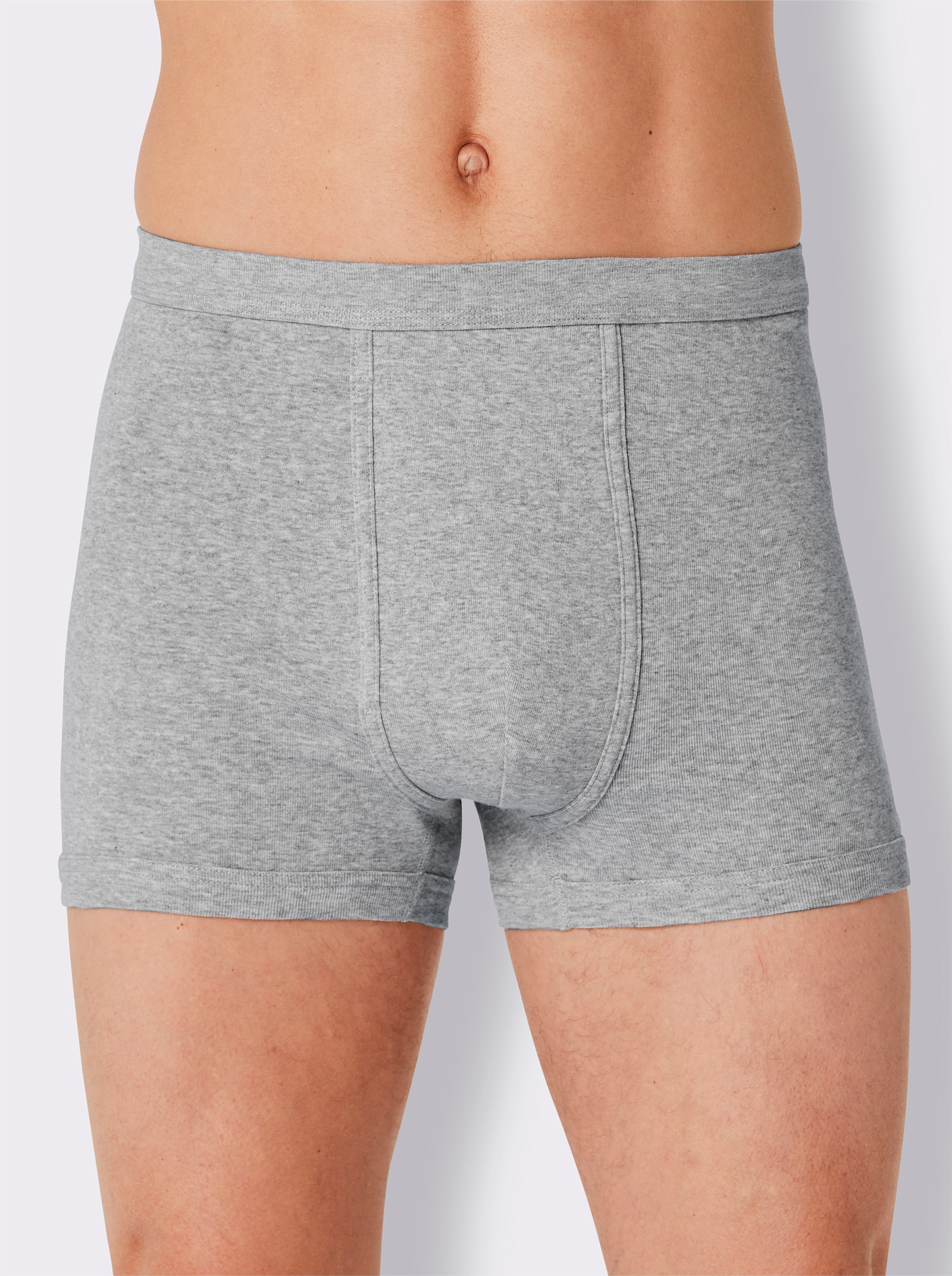 KINGsCLUB Boxerky - 3x šedá-melír + 2x černá