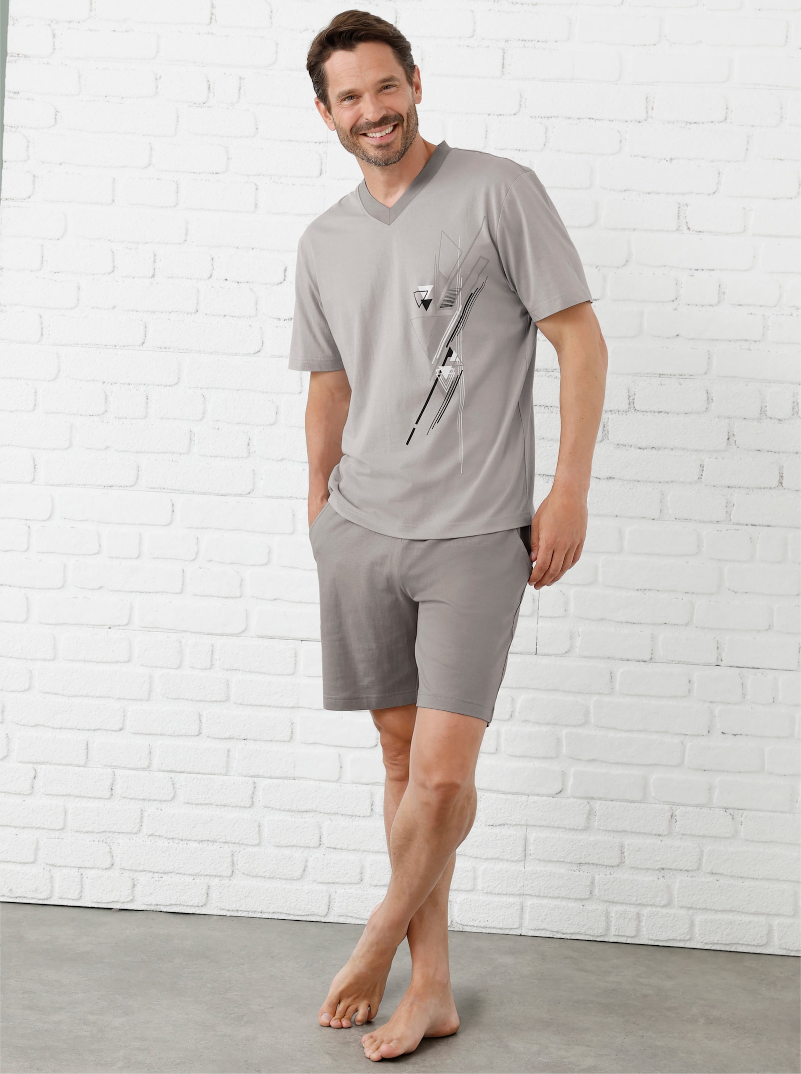 wäschepur men Shortys - rot + grau