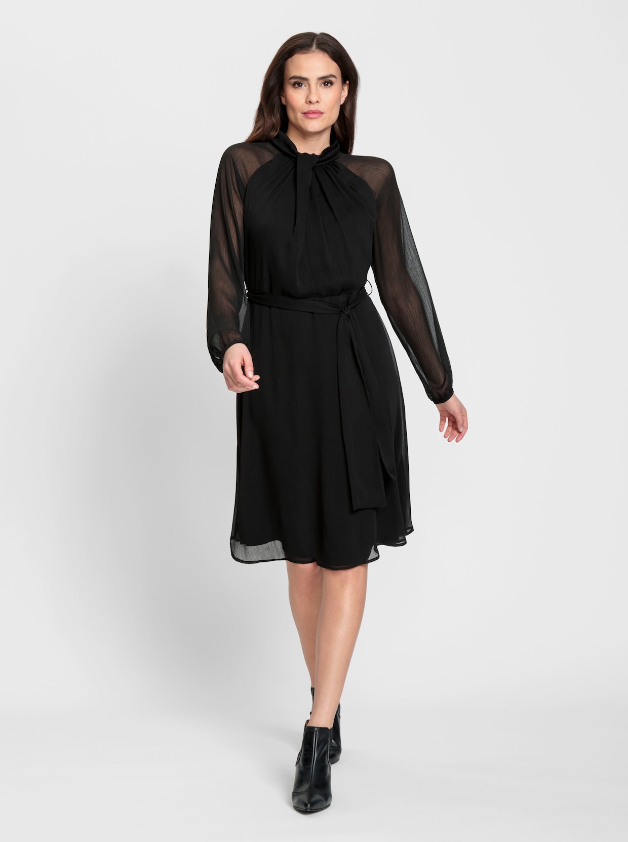 heine Chiffon jurk - zwart