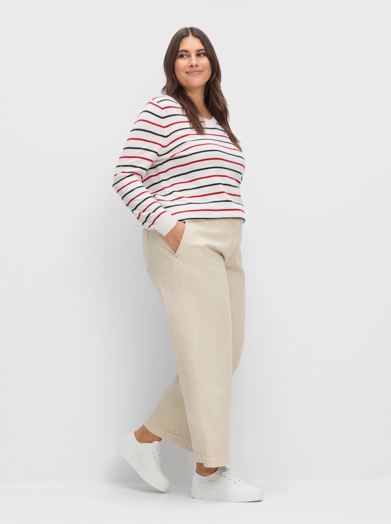 Culotte mit aufgesetzten Taschen hinten - sand