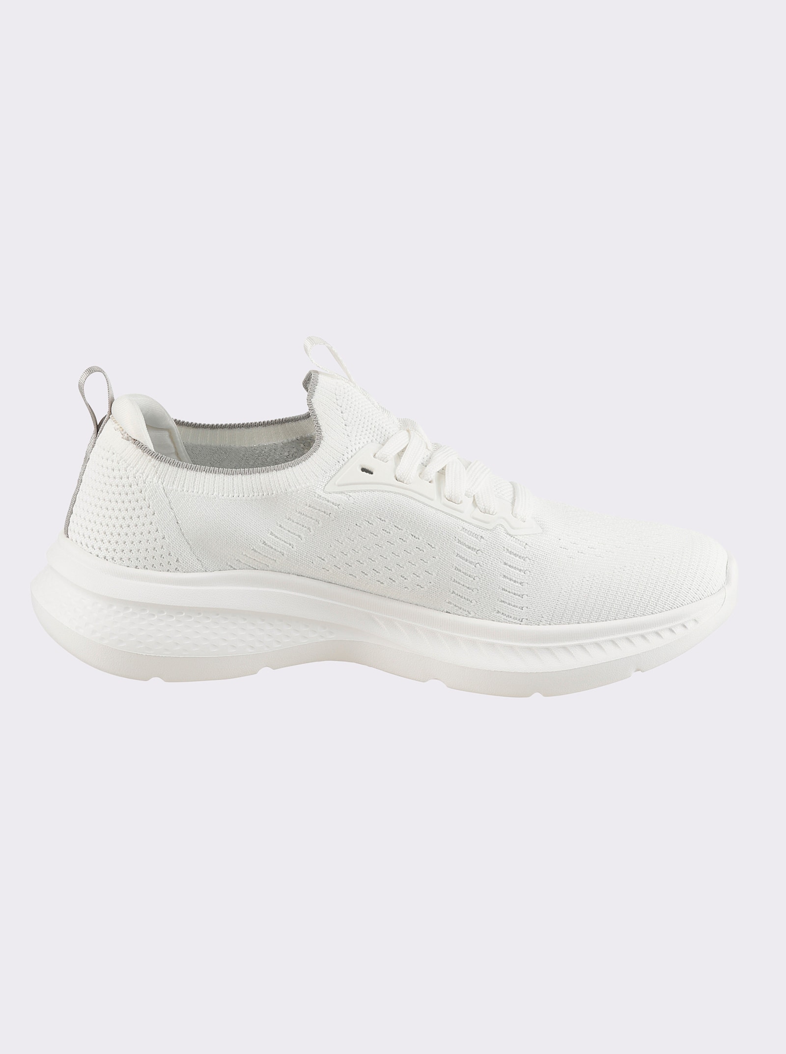 heine Sneaker aus Textilstrick - weiss