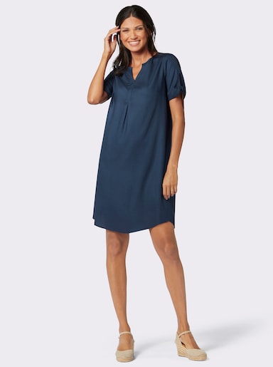 Tunikakleid in Schlupfform - dunkelblau