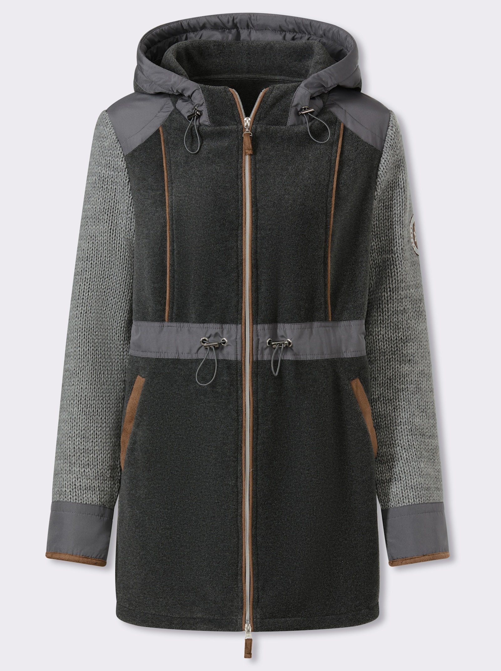 heine Fleecejacke - grau