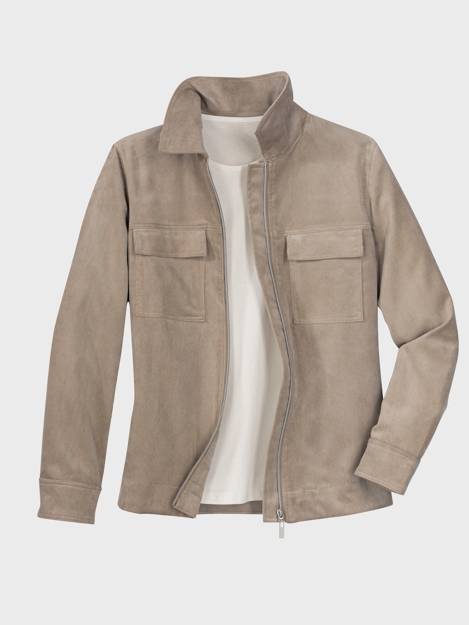 Cordjacke mit Pattentaschen - sesam