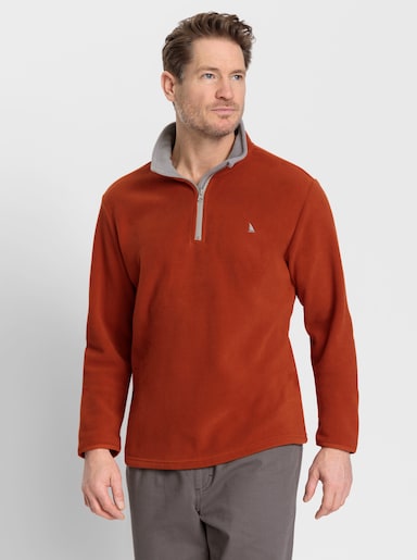 Catamaran Fleece-Shirt - rostrot