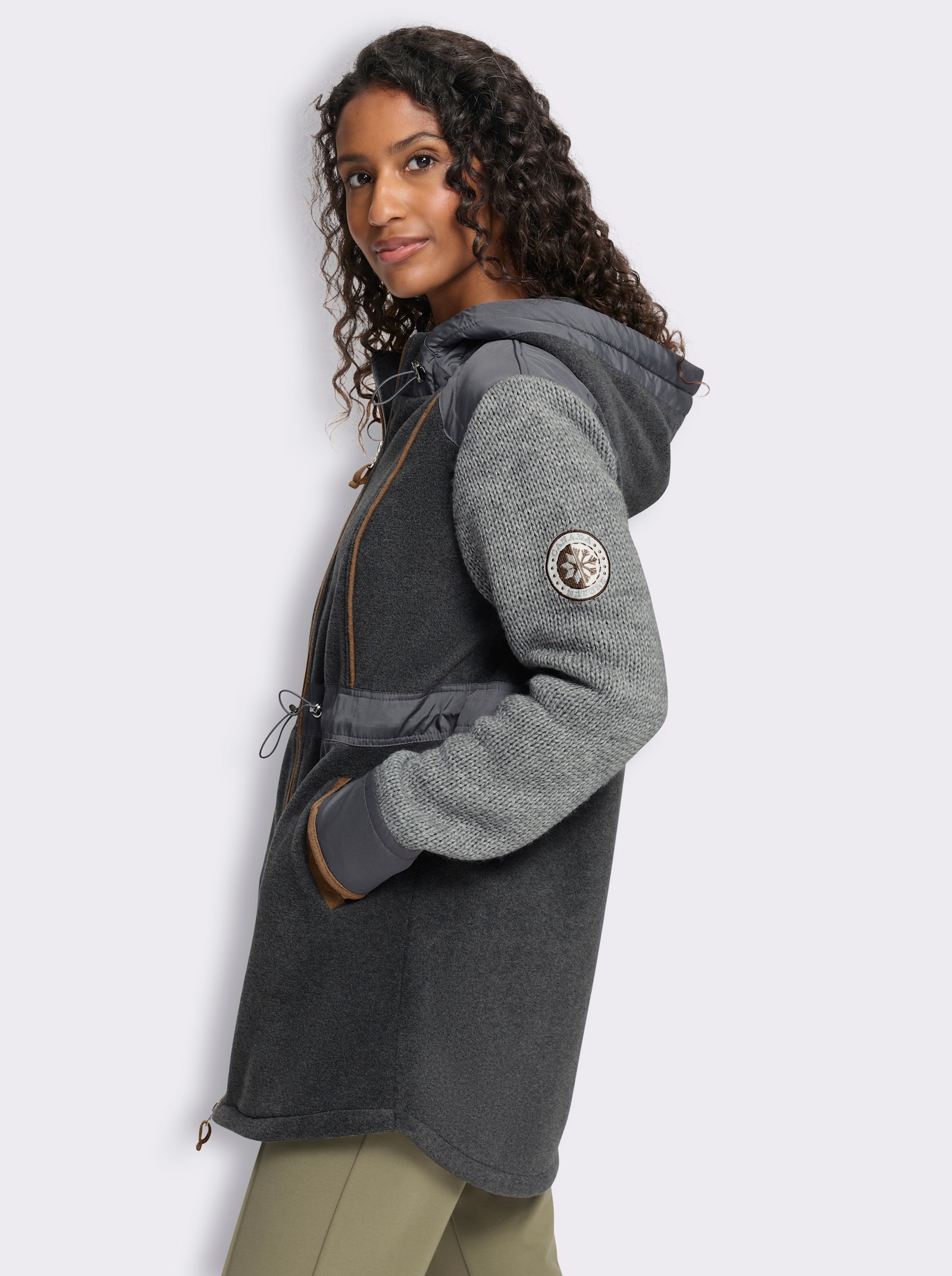 heine Fleecejacke - grau