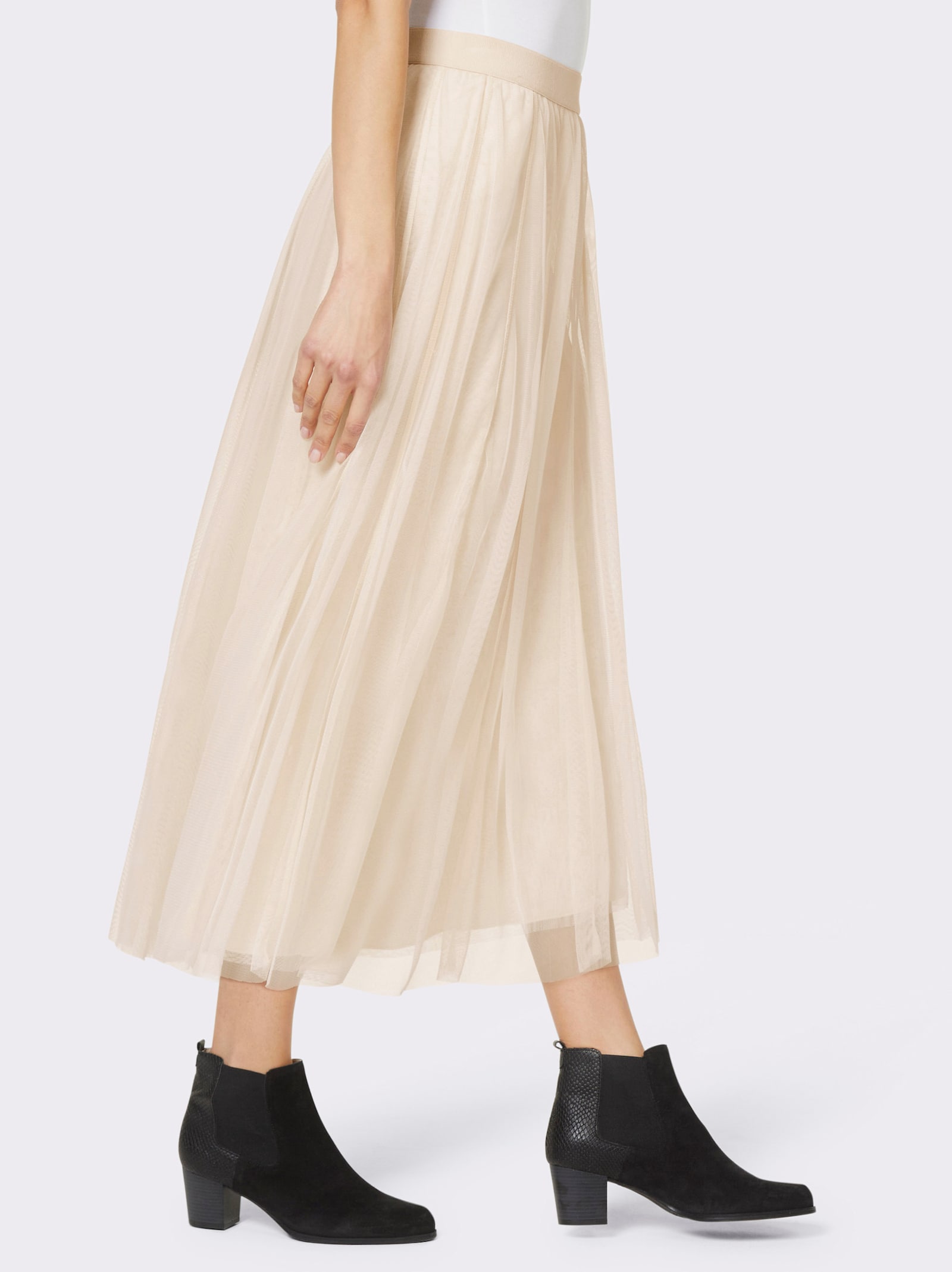 heine Jupe en maille avec doublure en viscose - café au lait