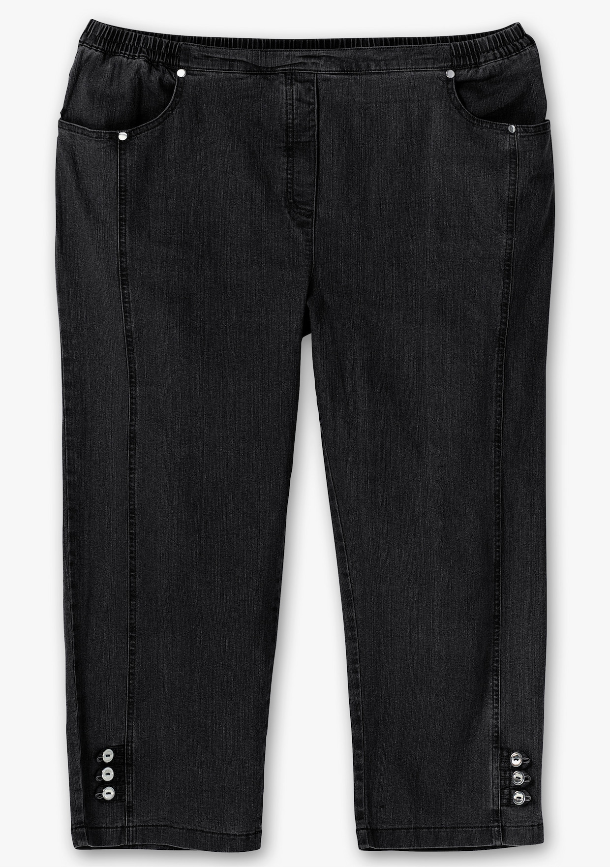 7/8-Jeans - black-denim