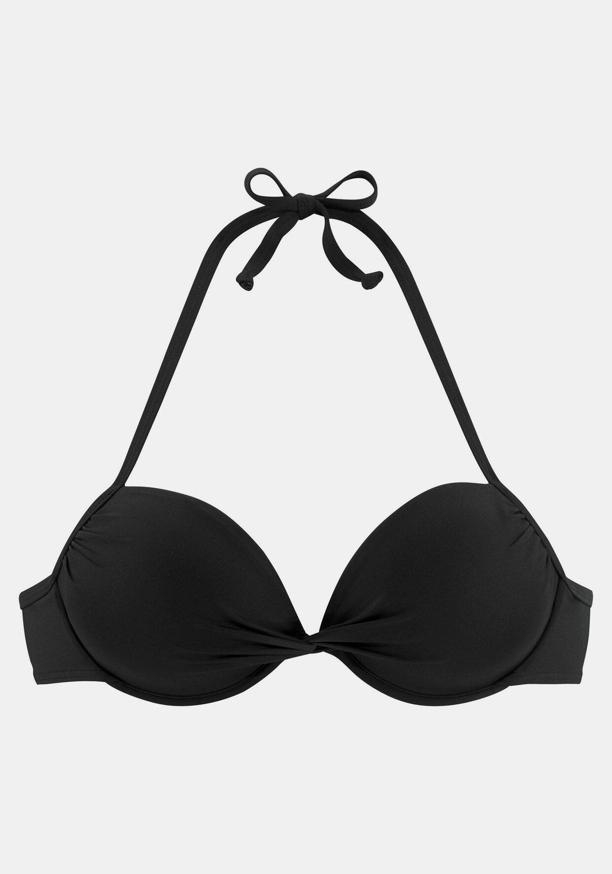 LASCANA Push-Up-Bikini-Top - schwarz