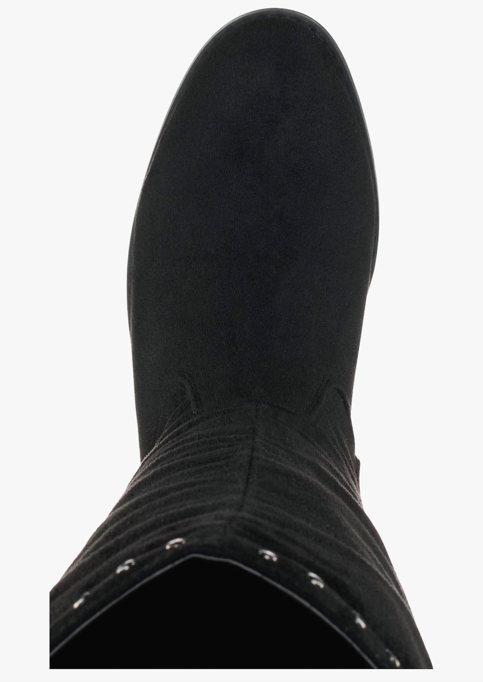 sheego Weitschaftstiefel mit Nietenverzierung - schwarz