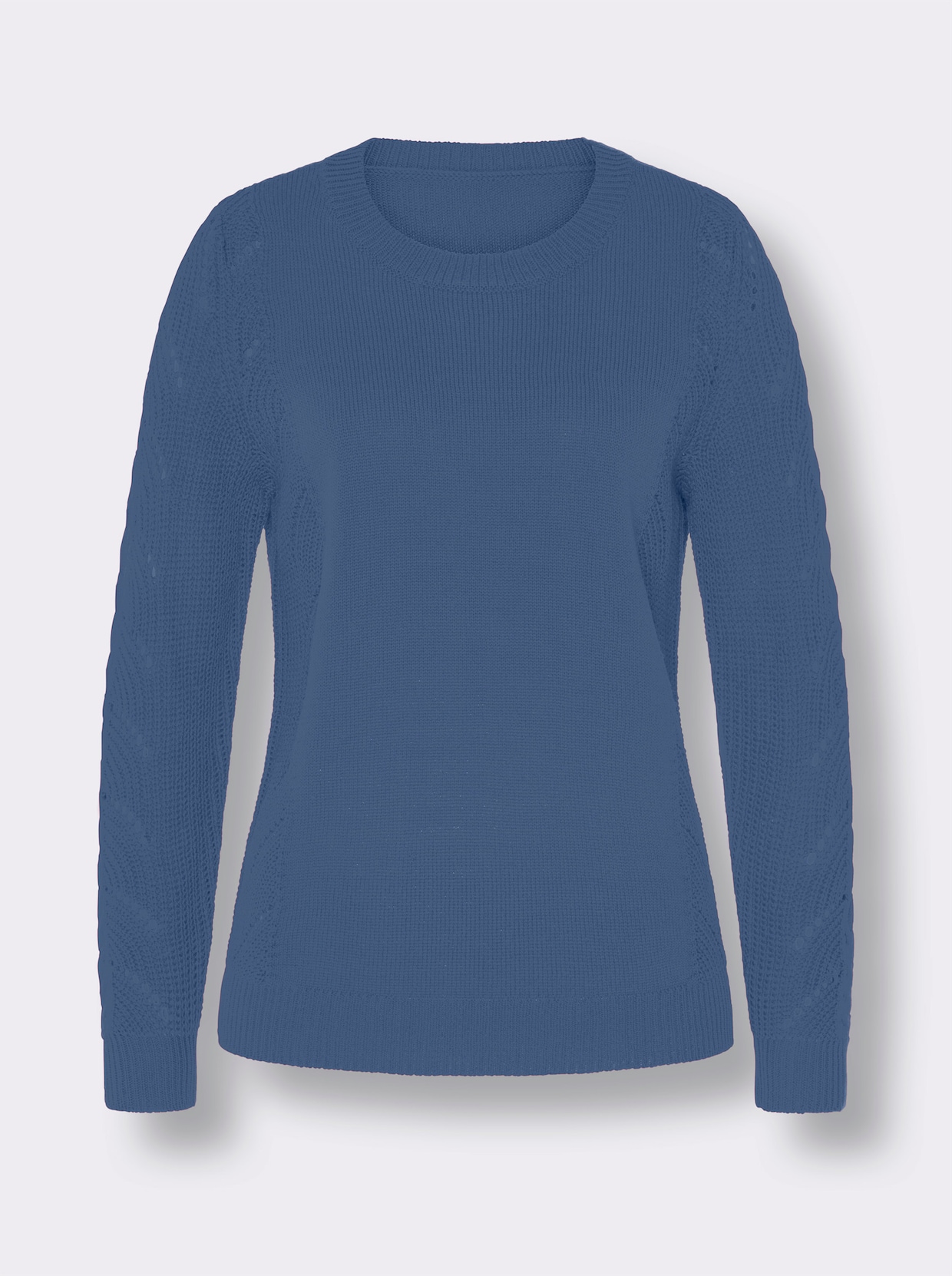 Pullover met lange mouwen - middenblauw