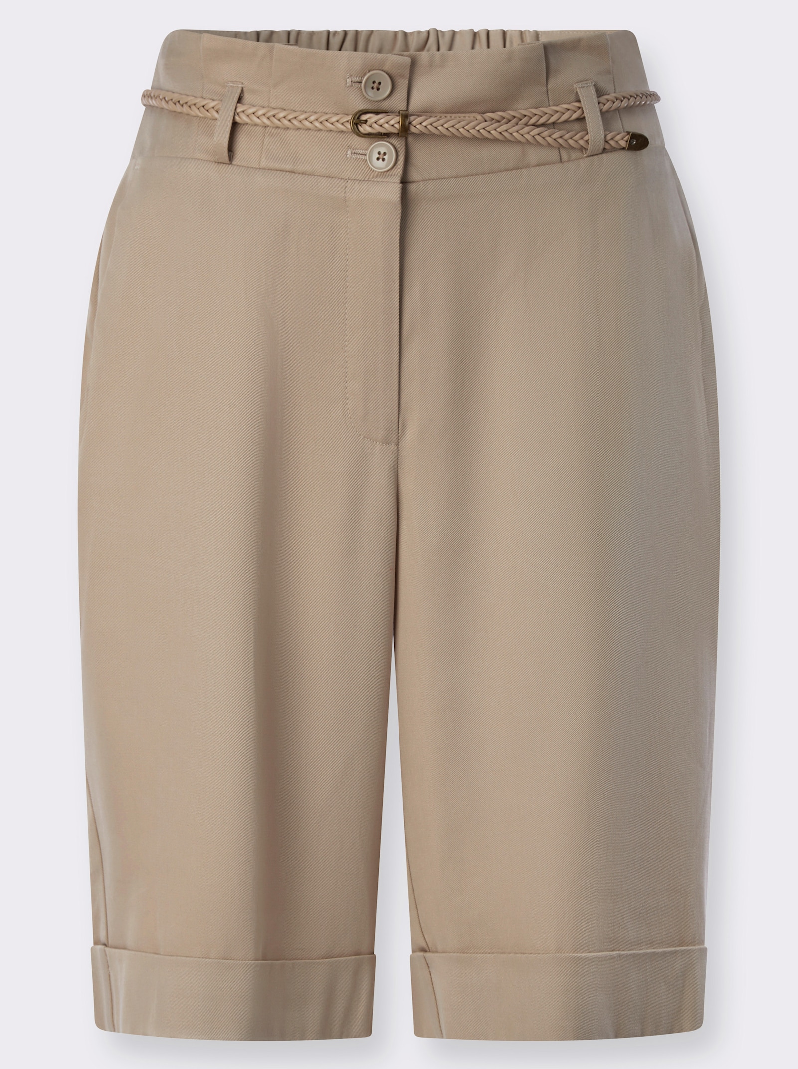 heine Bermudas im Paperbag-Stil - beige
