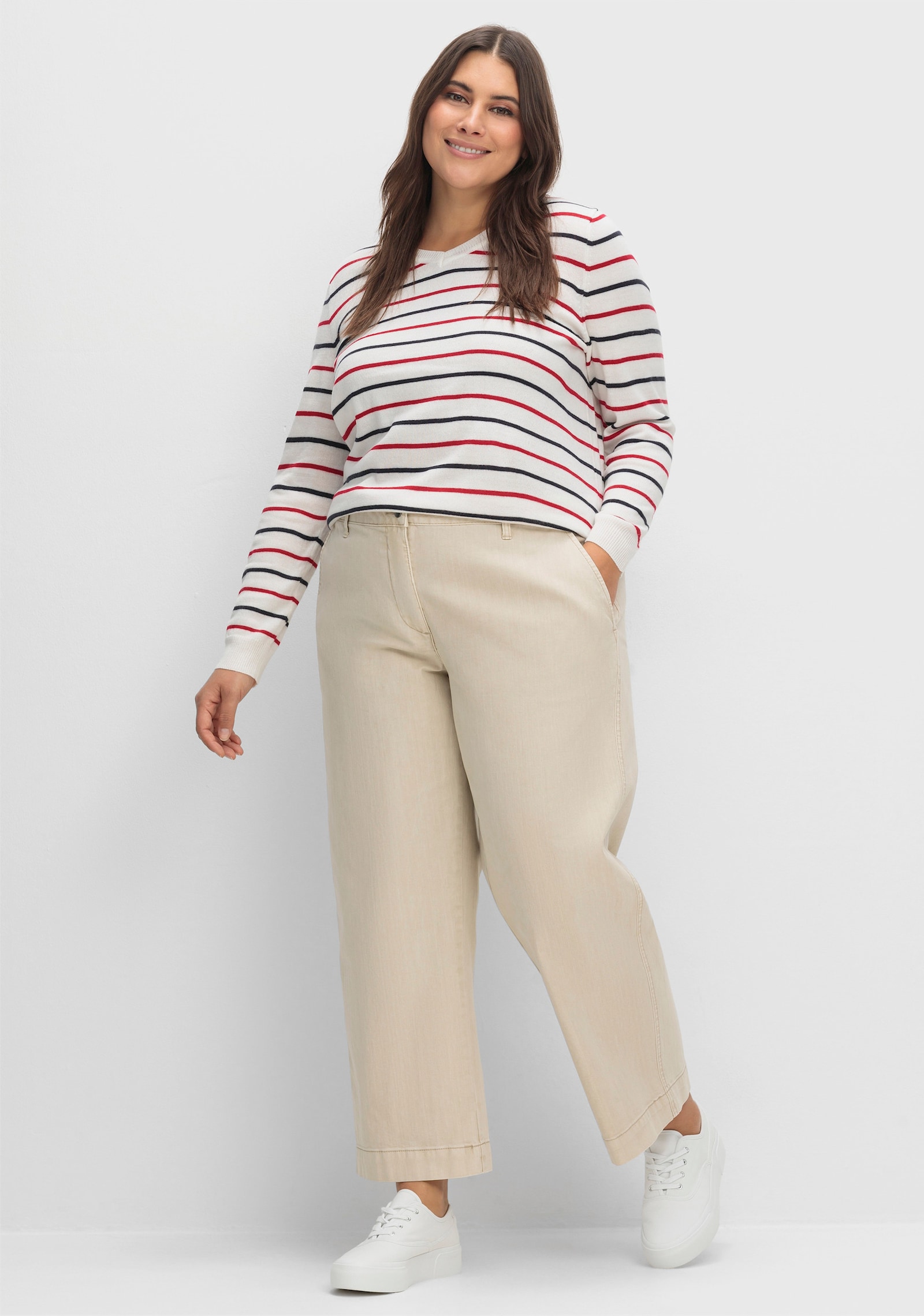 Culotte mit aufgesetzten Taschen hinten - sand