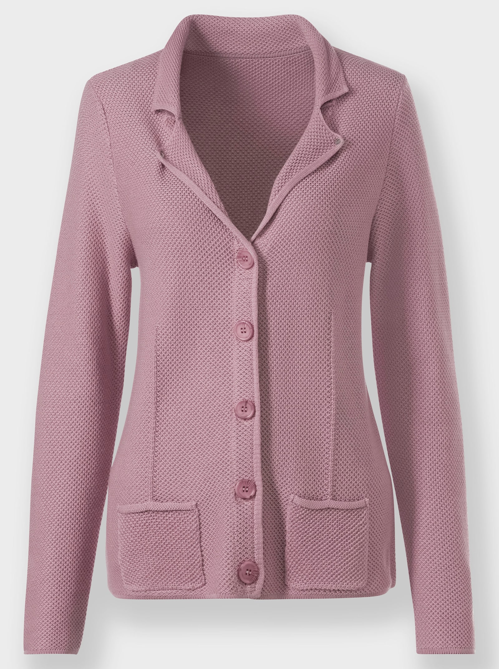 Strickjacke mit Nietenverzierung - mauve