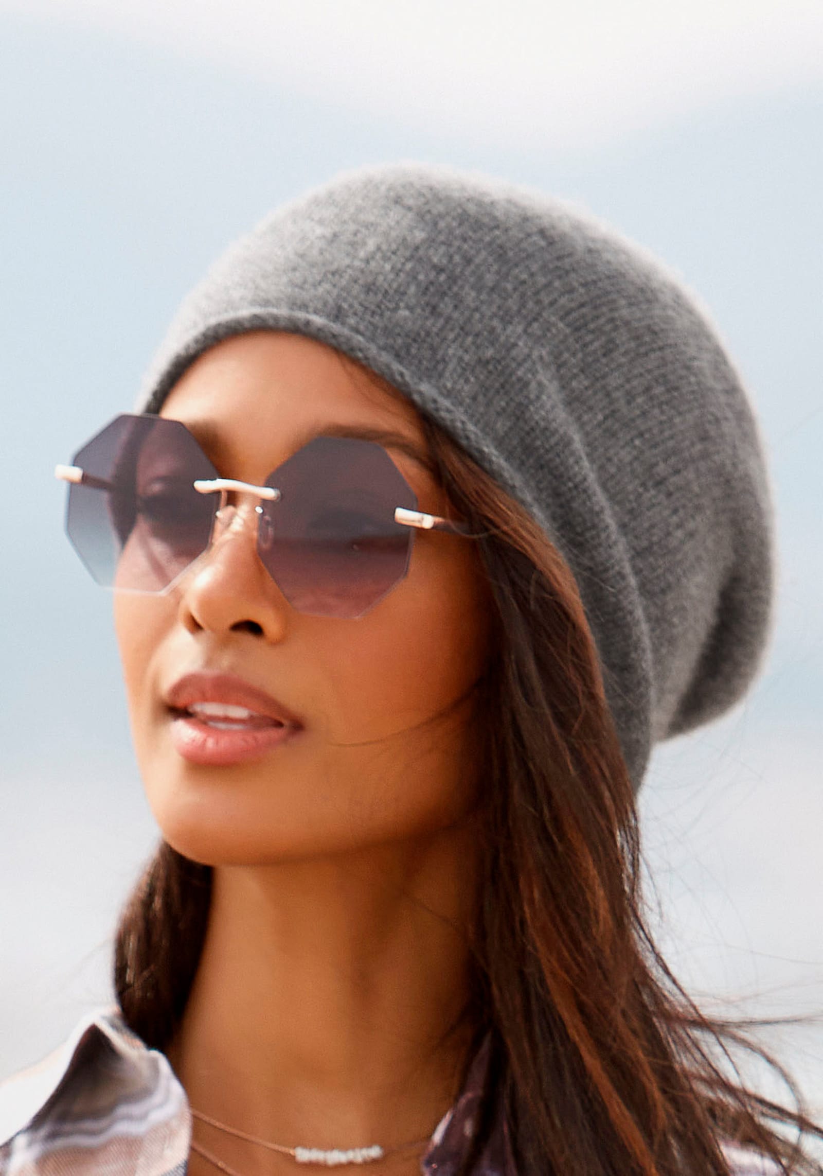 LASCANA Beanie - gris clair