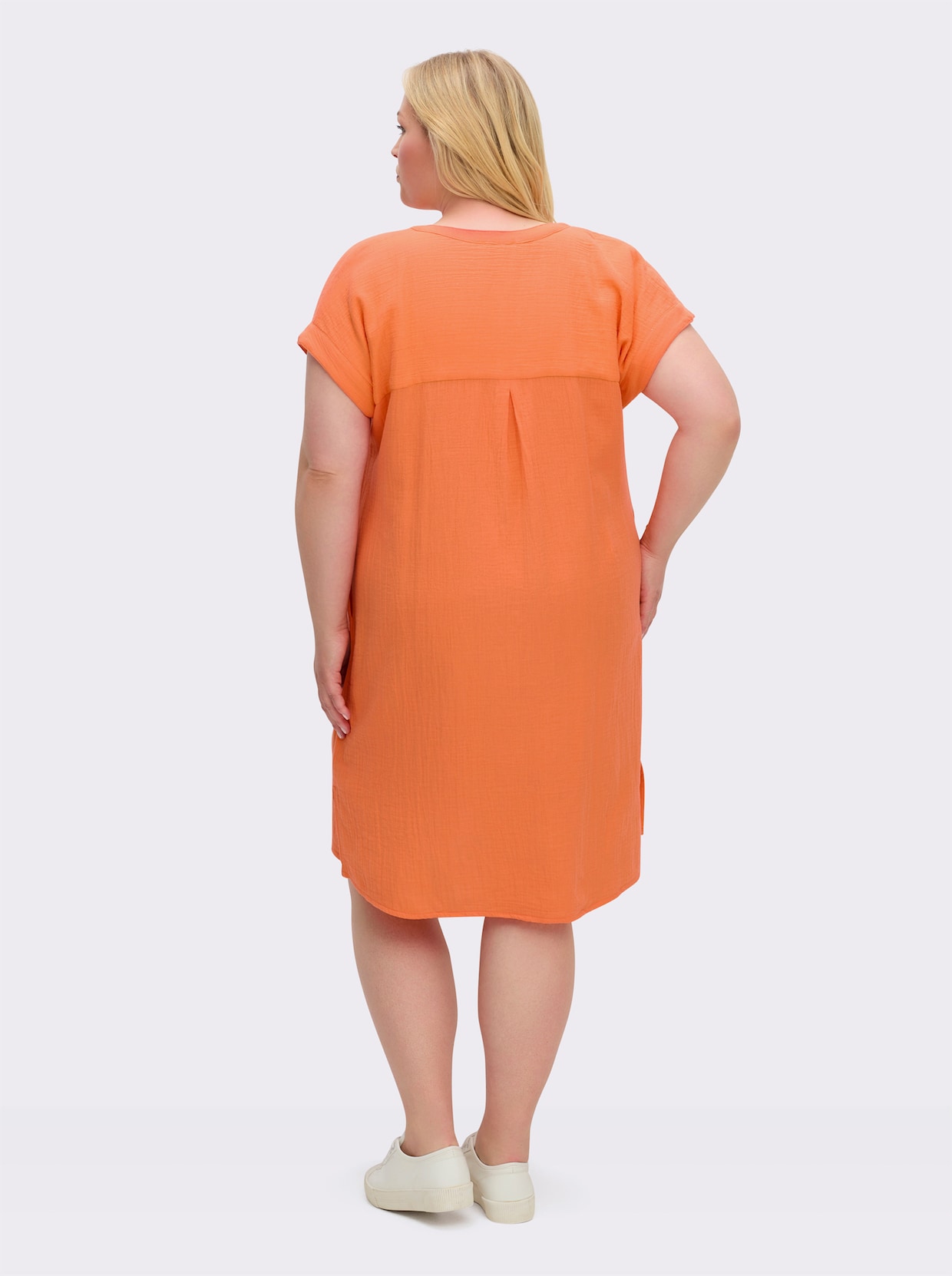 Sommerkleid in Musselin-Qualität - orange
