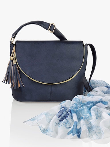 Handtasche + Tuch - marine