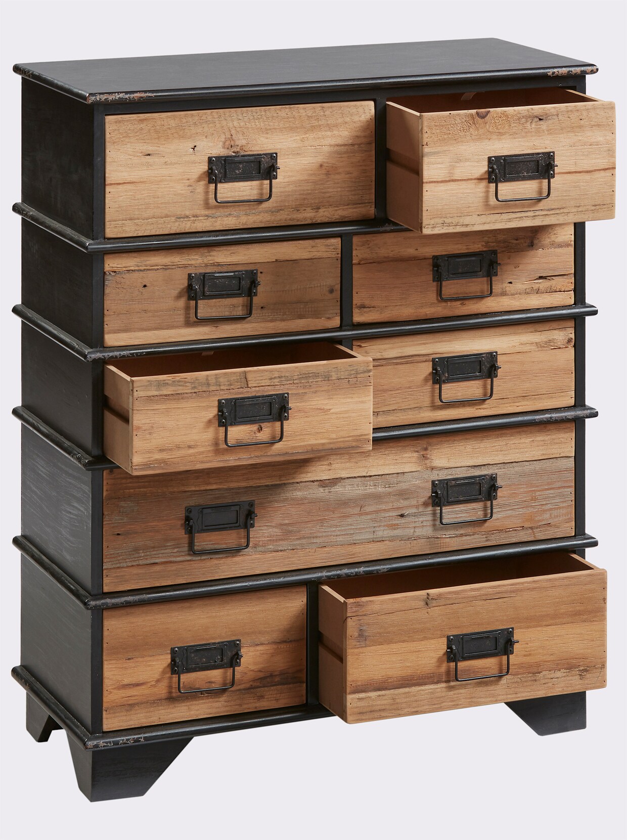 heine home Commode - zwart/naturel