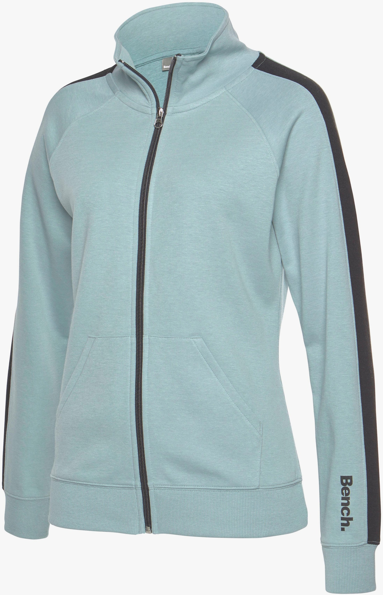 Sweatjacke - mint-schwarz