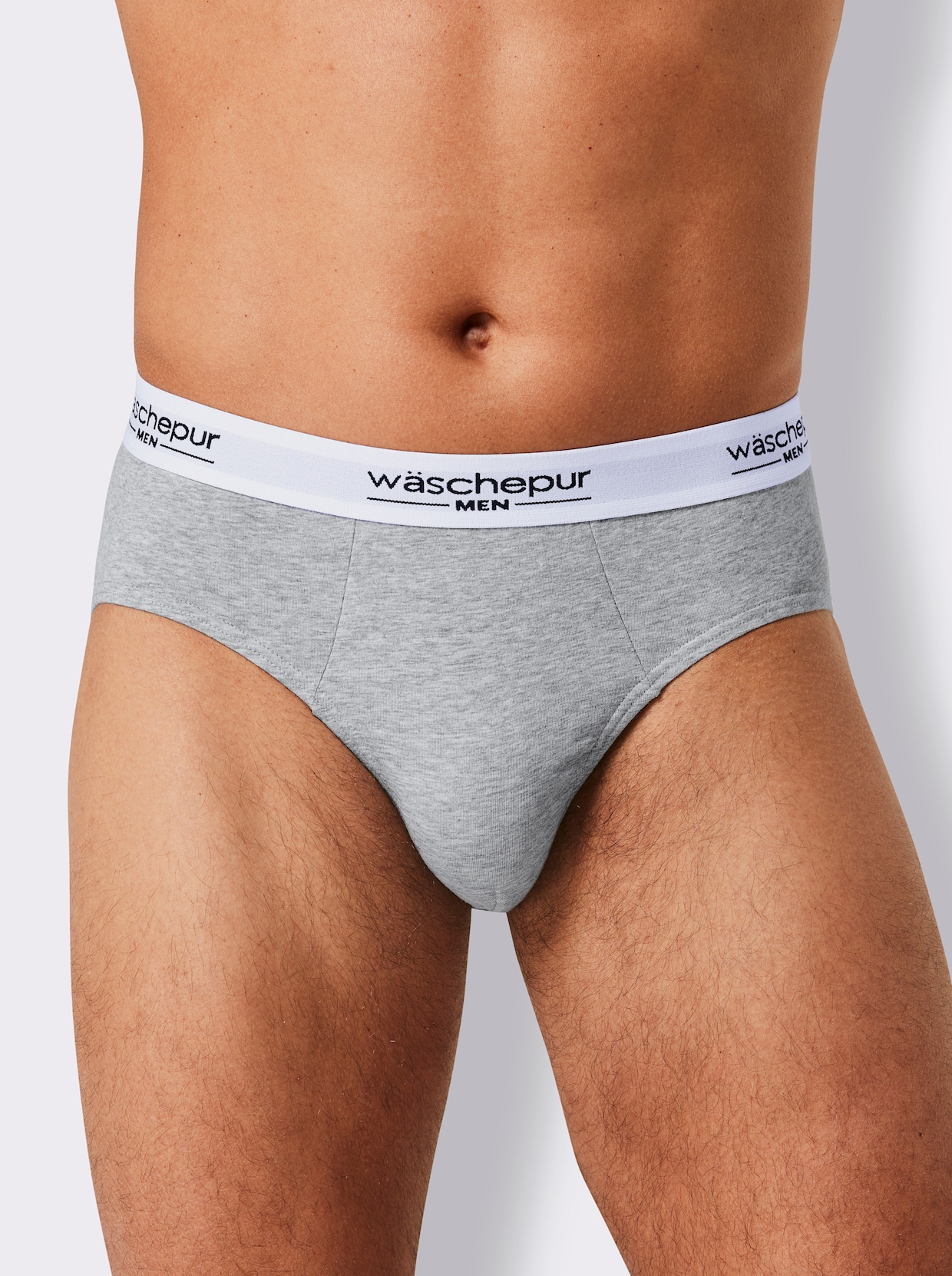 wäschepur men Slip - anthrazit + grau + weiß